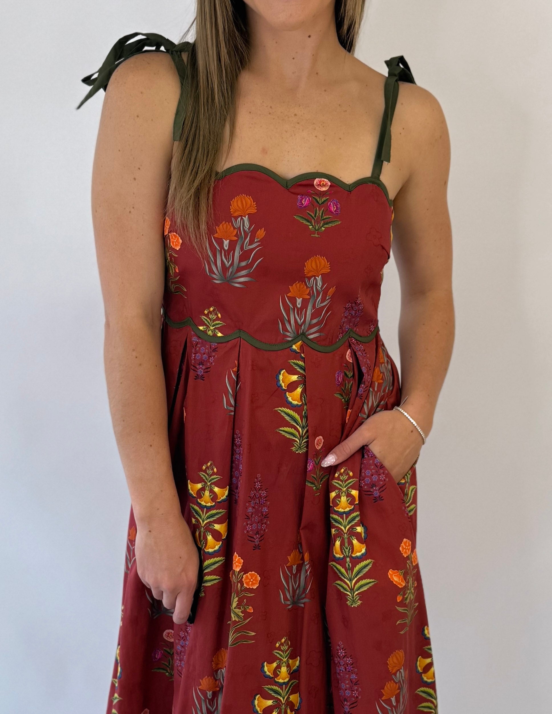 Crimson Garden Dress