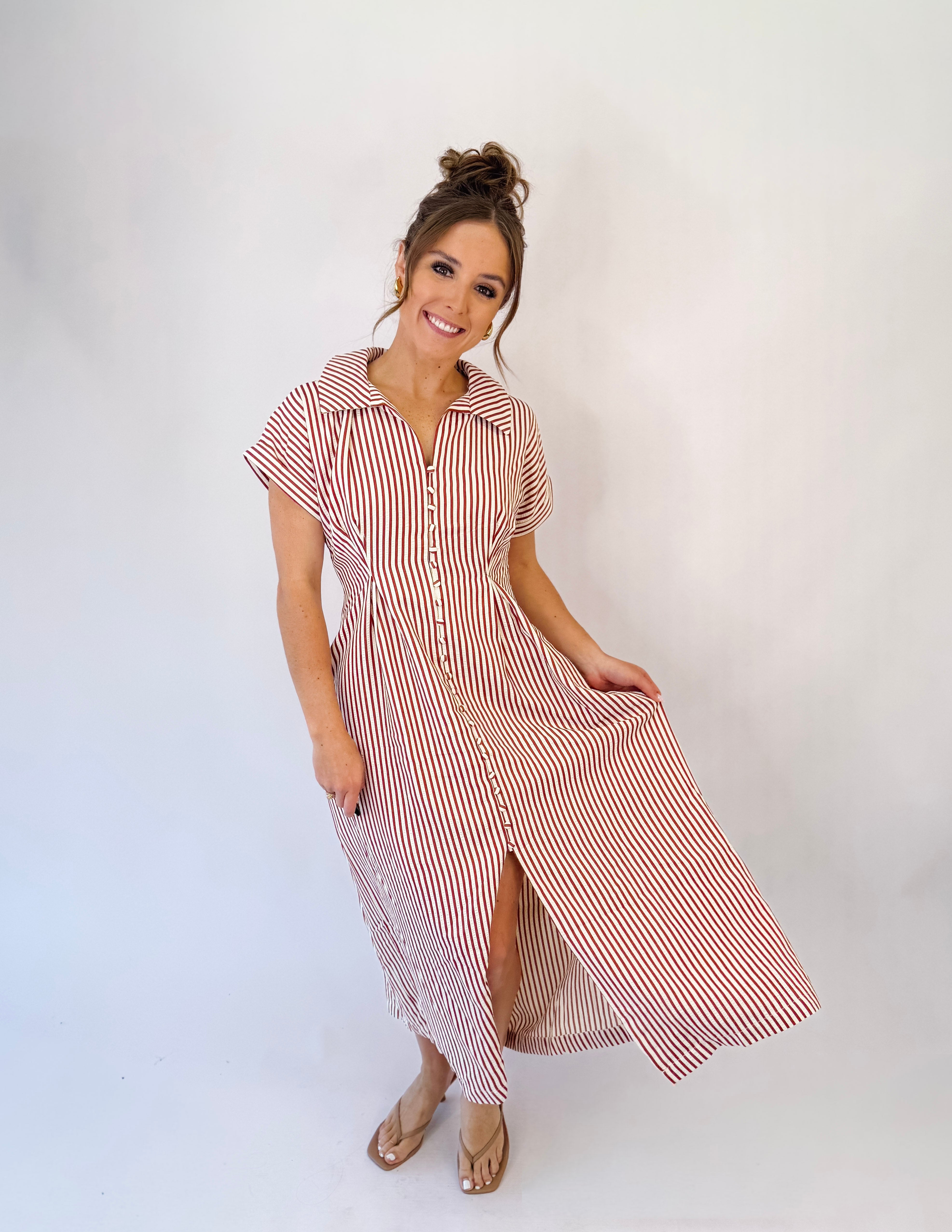 Autumn Stroll Midi Dress