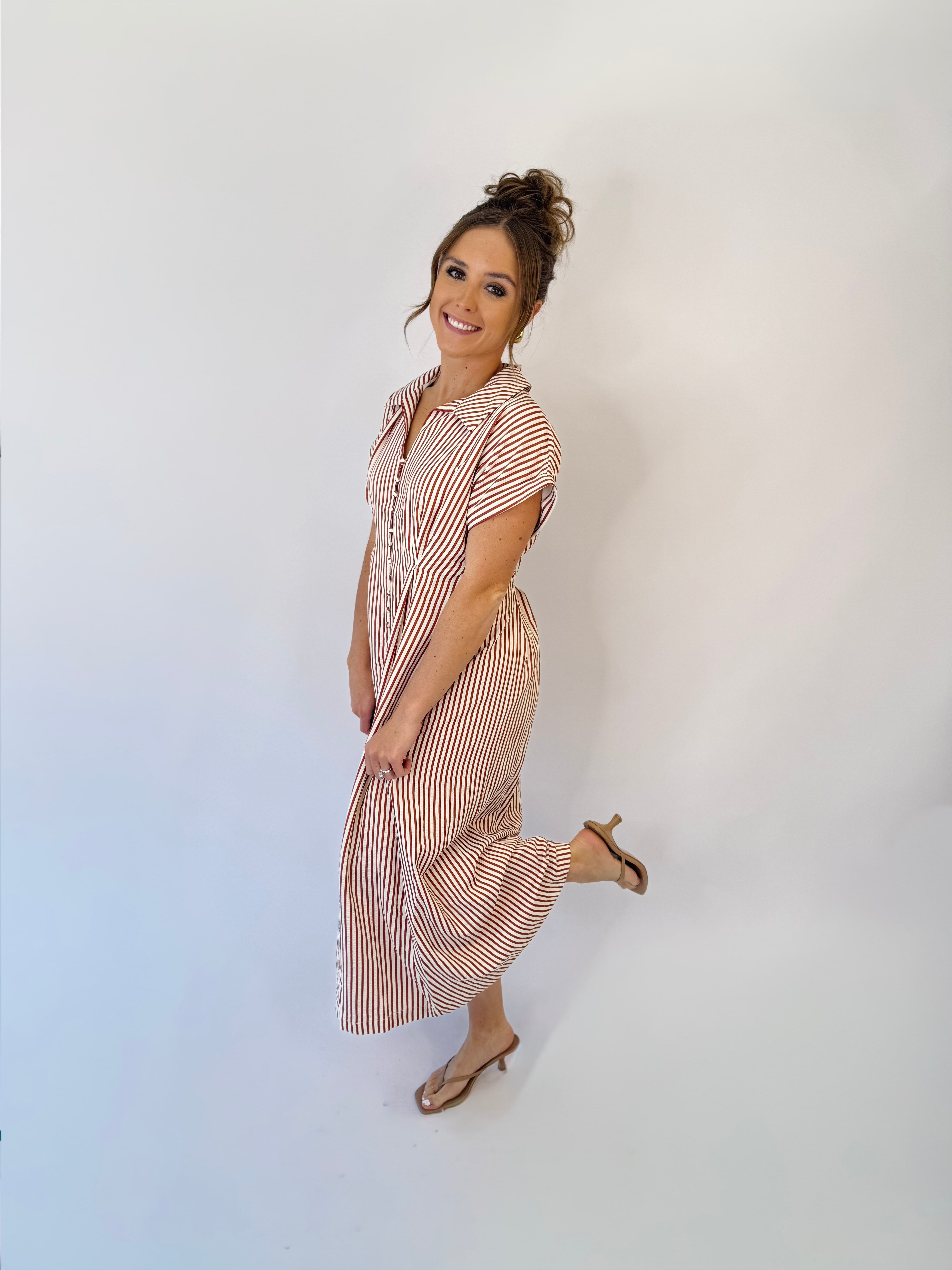 Autumn Stroll Midi Dress