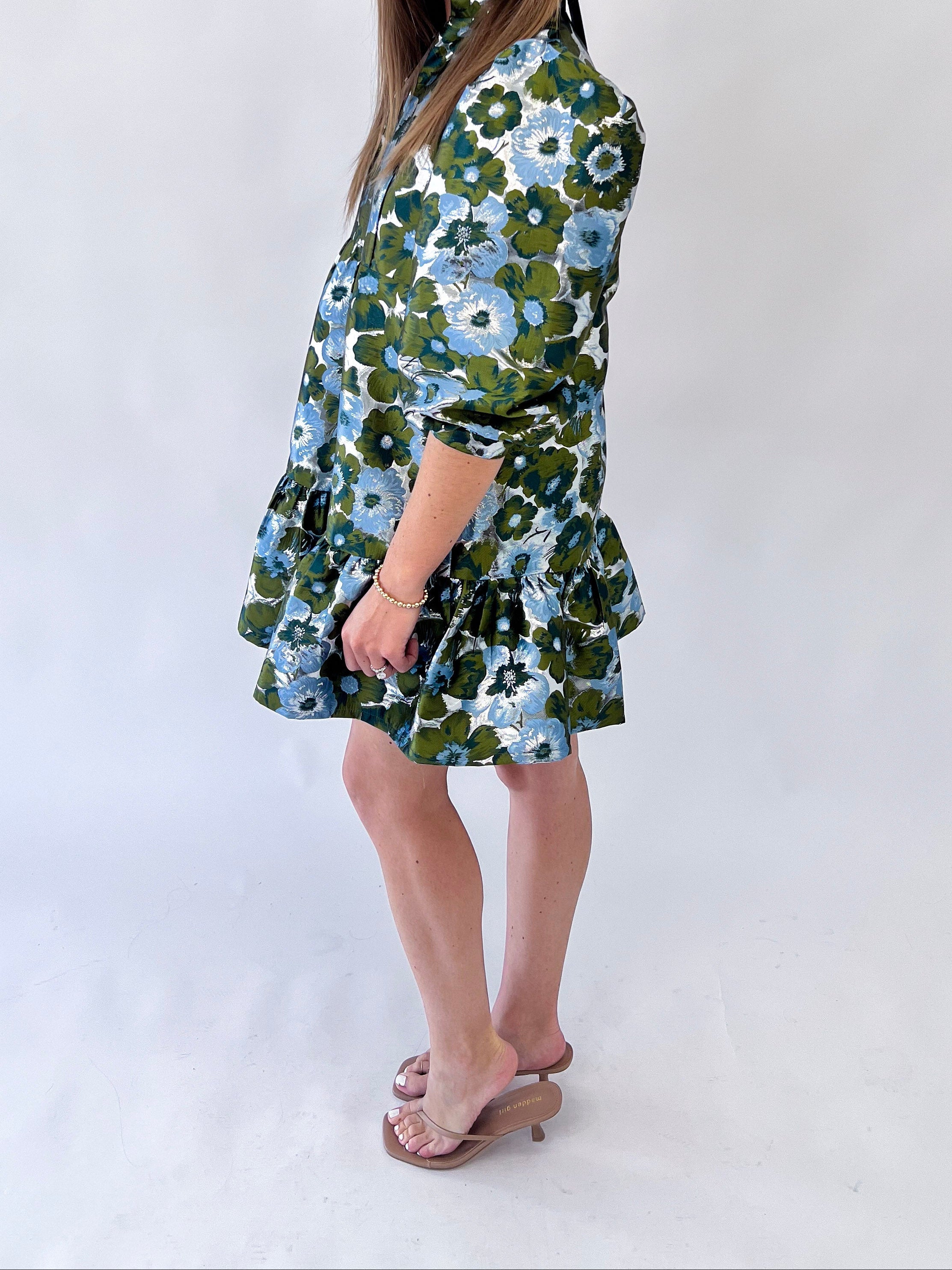 [Brianna Cannon] Silver Meadows Bib Dress