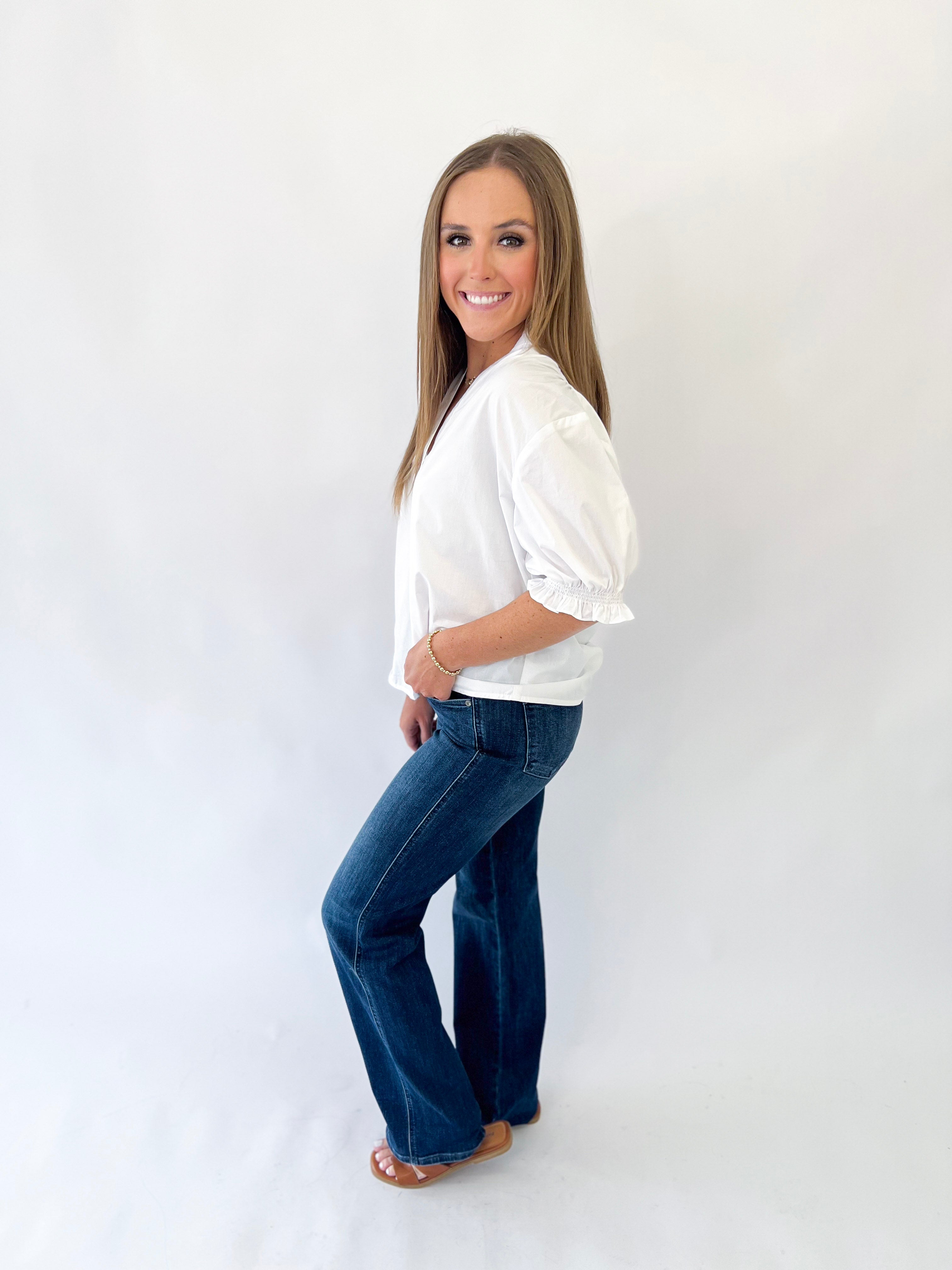 [Judy Blue] Mid-Rise Straight Tummy Control Classic