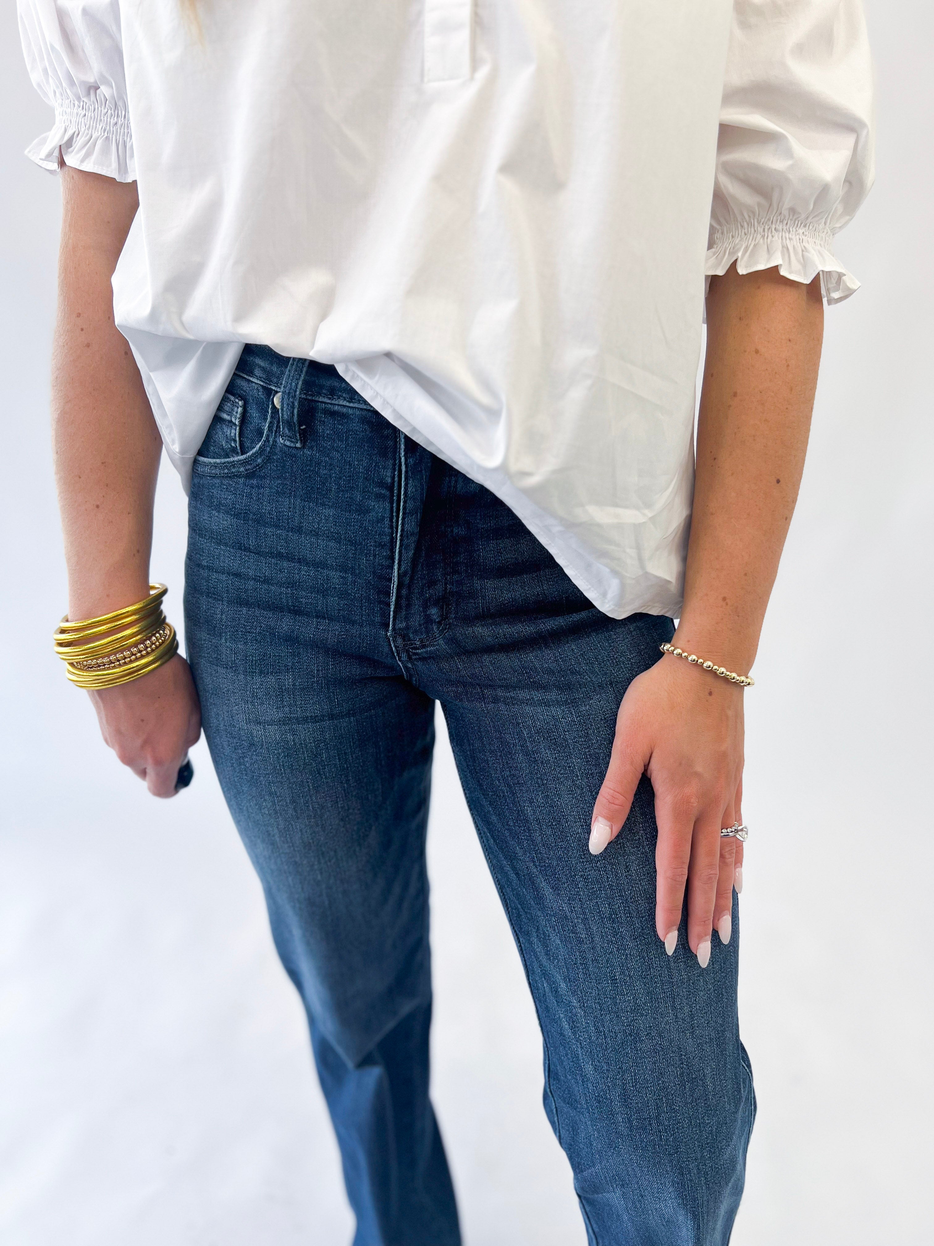 [Judy Blue] Mid-Rise Straight Tummy Control Classic