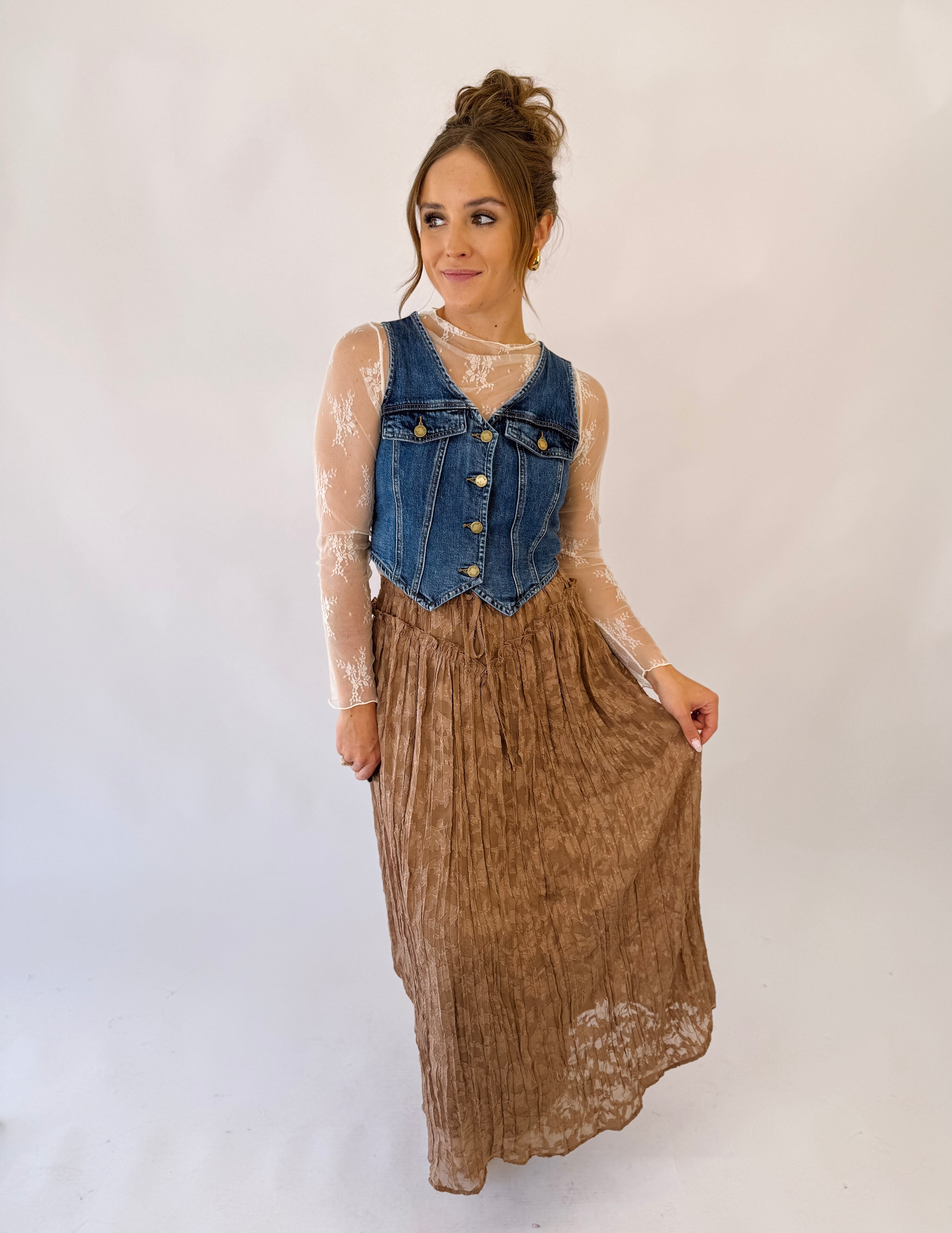 Western Meadow Maxi Skirt