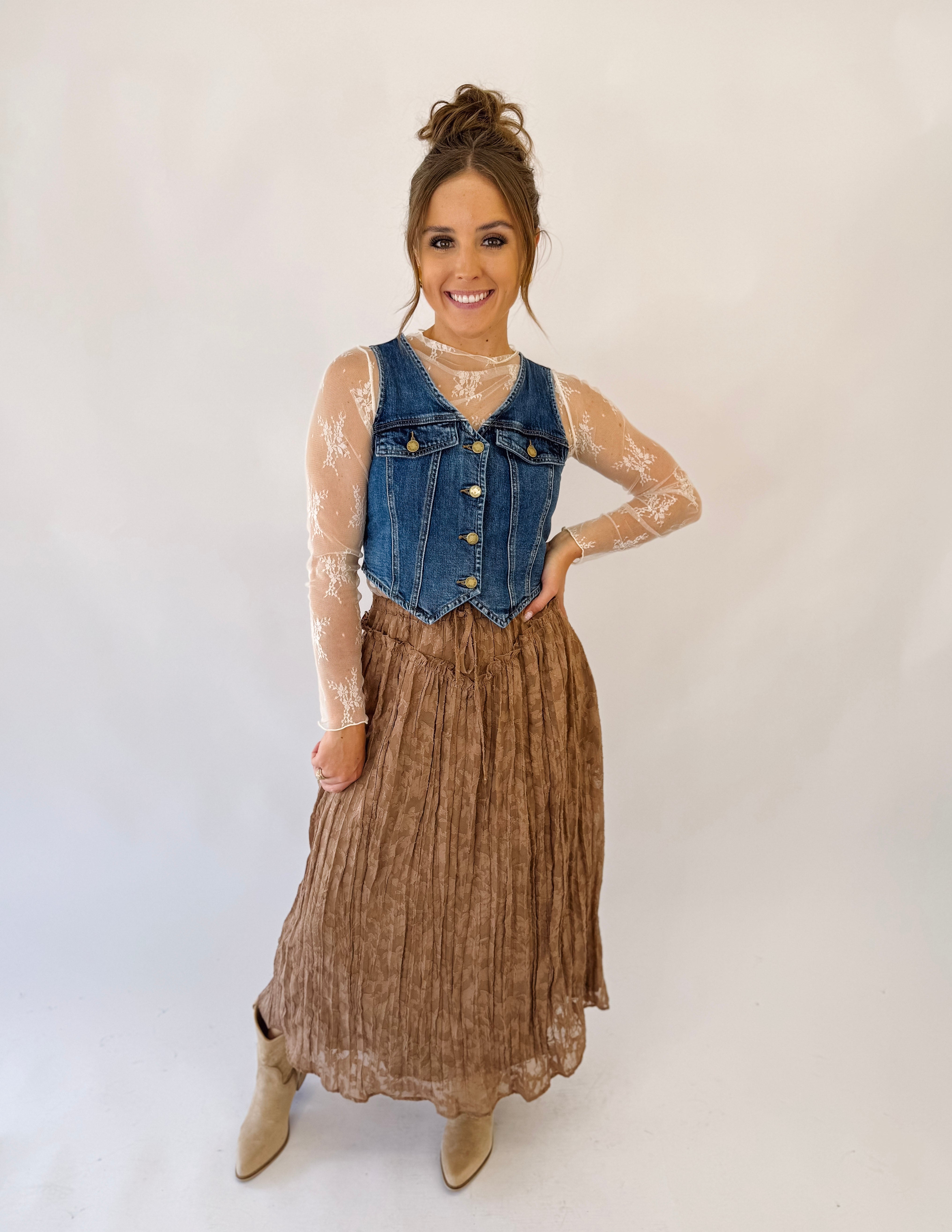 Western Meadow Maxi Skirt