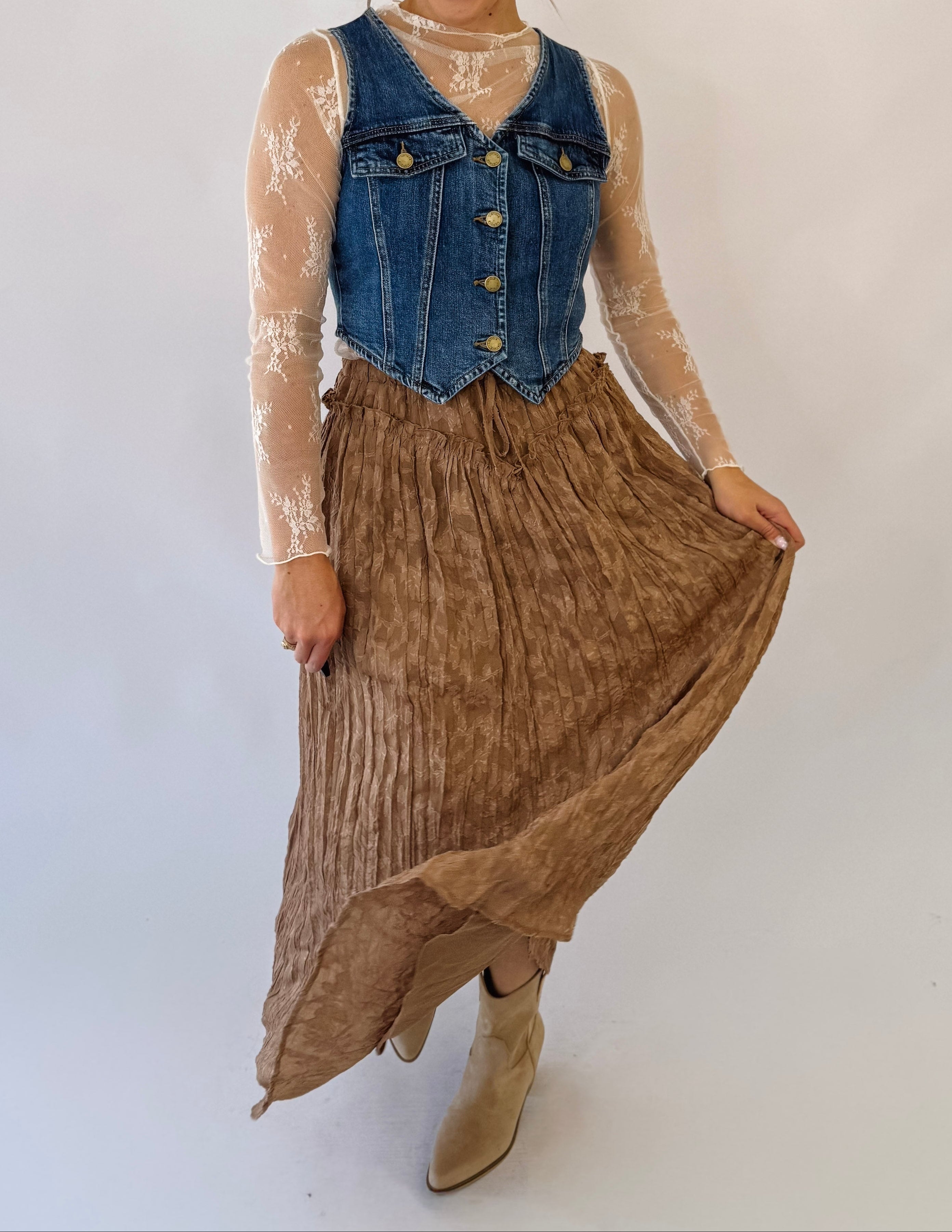 Outlaw Charm Denim Vest