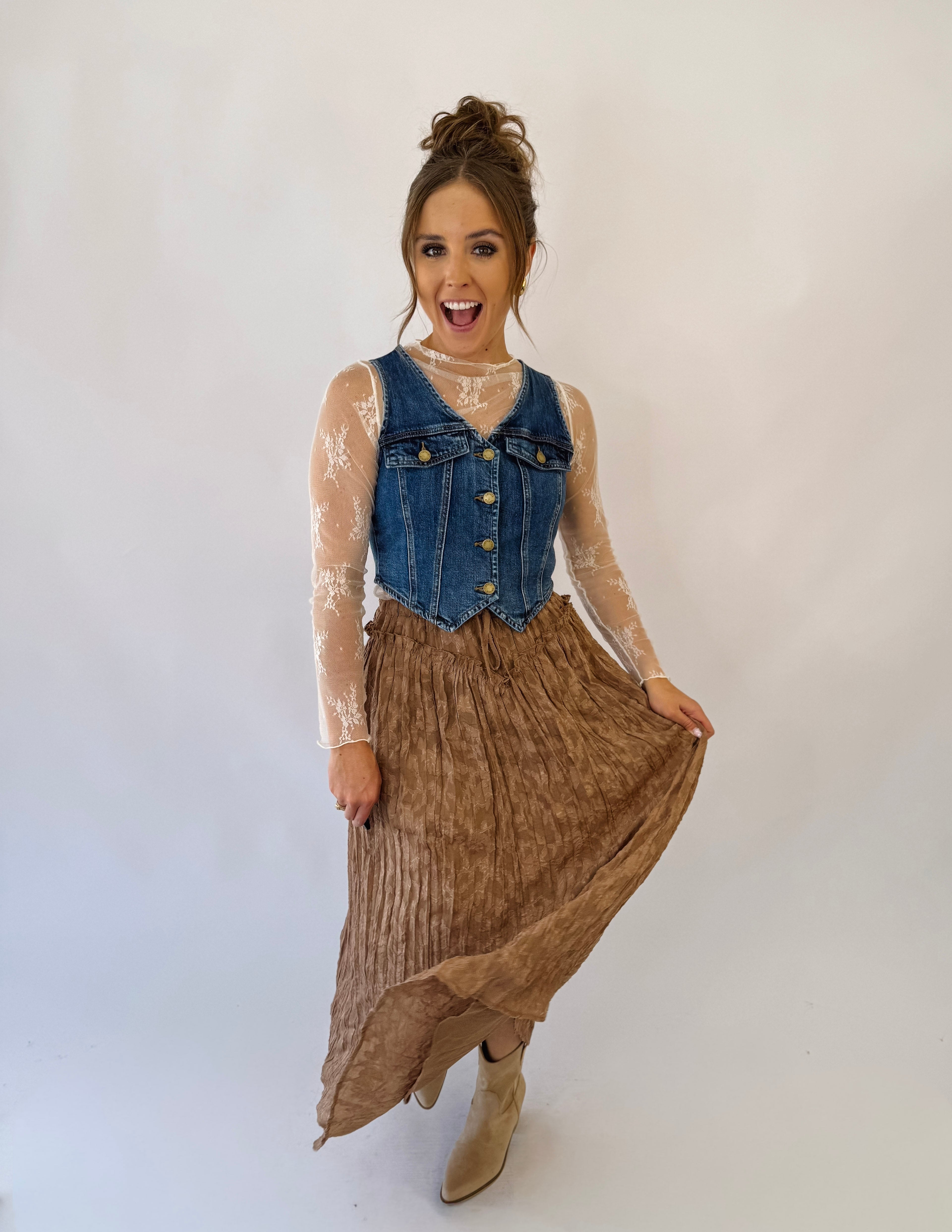 Outlaw Charm Denim Vest