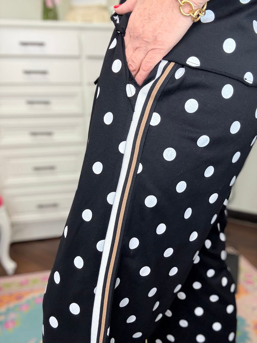 On The Go Polka Dot Set-Black