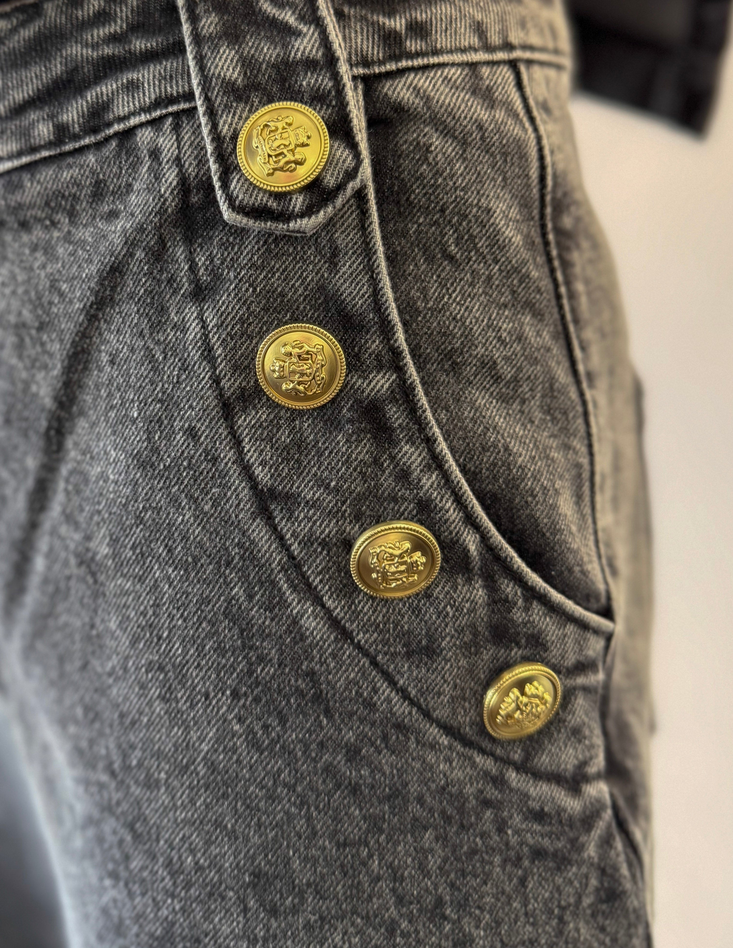 Cowboy Up Wide Leg Denim Pants