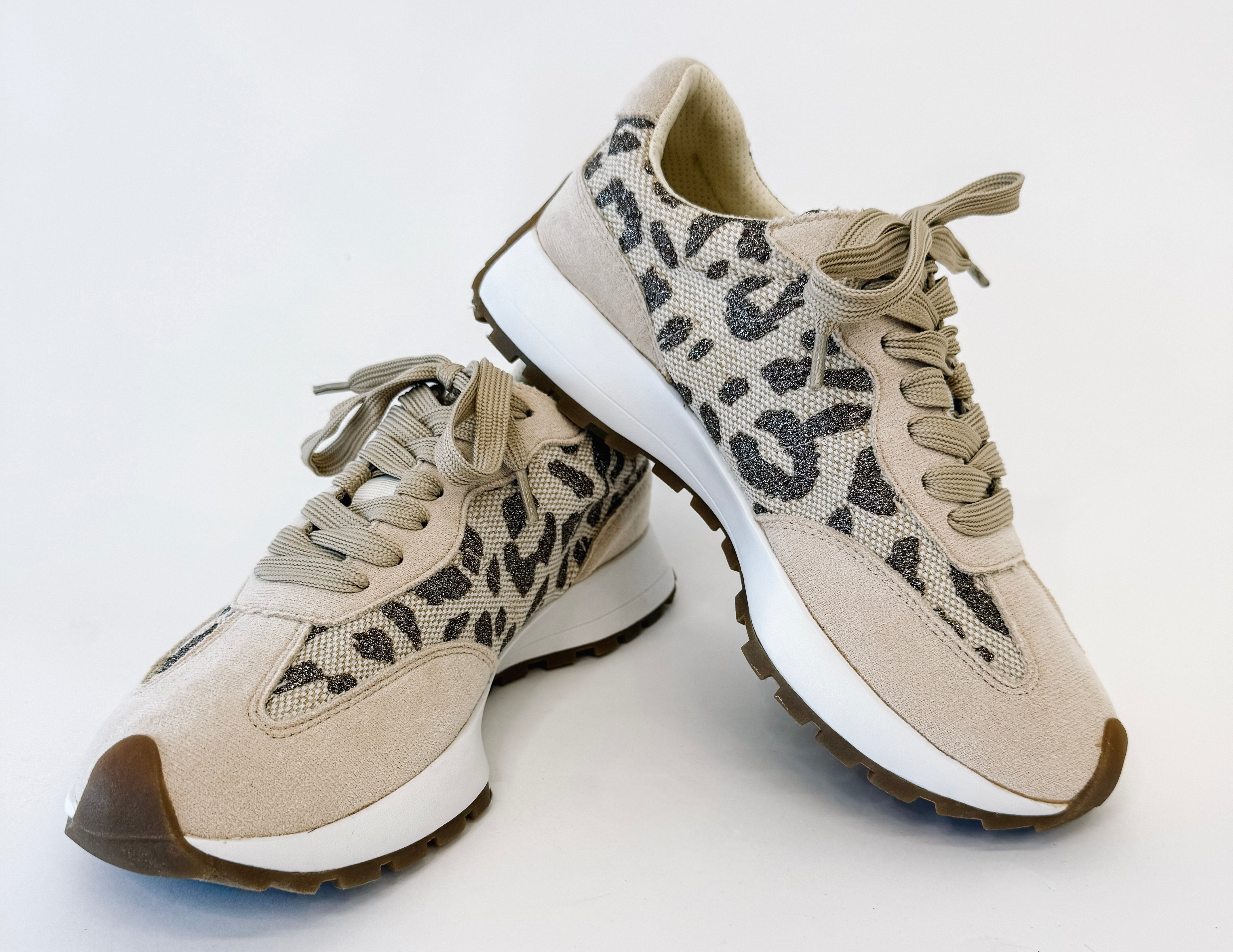 [Hey Girl] No Prob Tan Sparkle Leopard