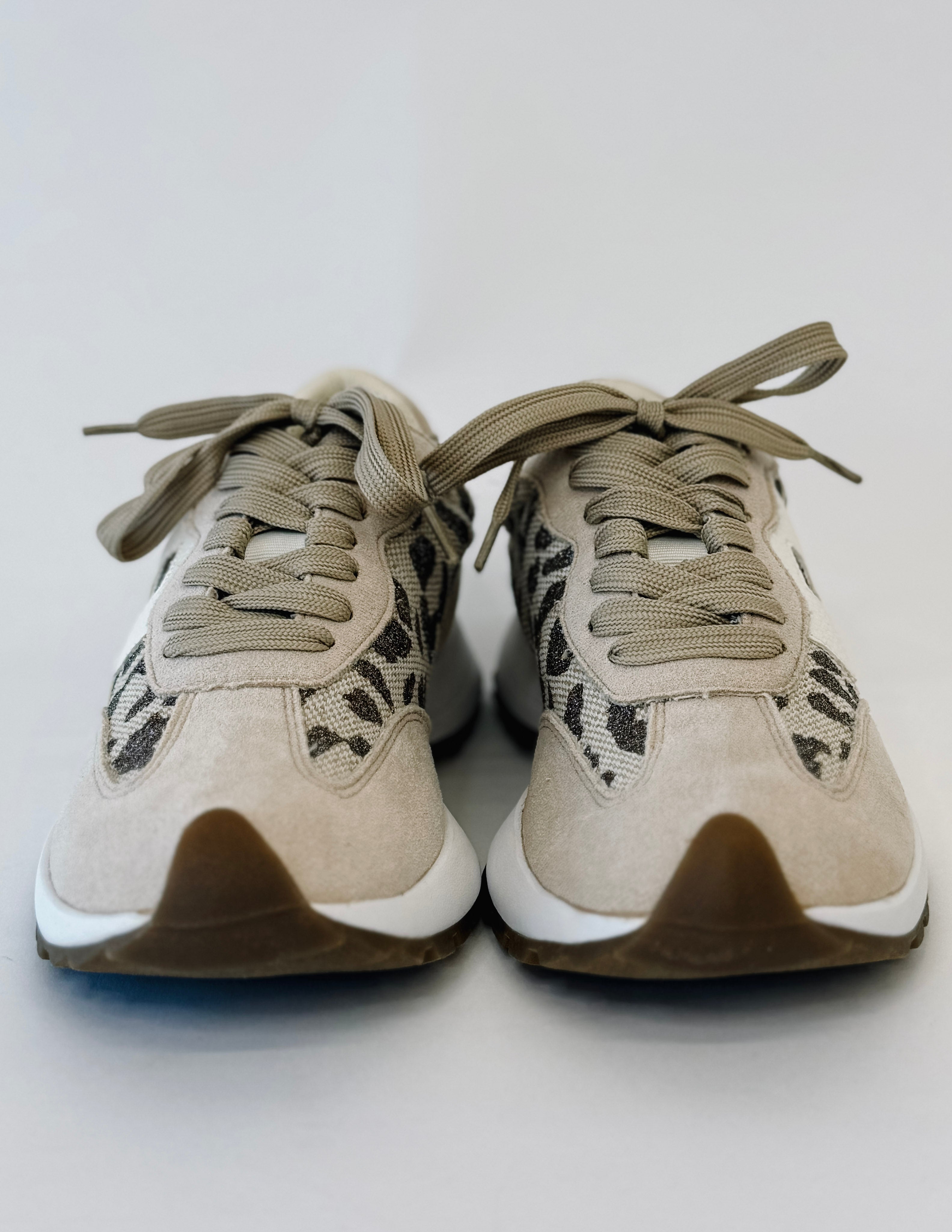 [Hey Girl] No Prob Tan Sparkle Leopard