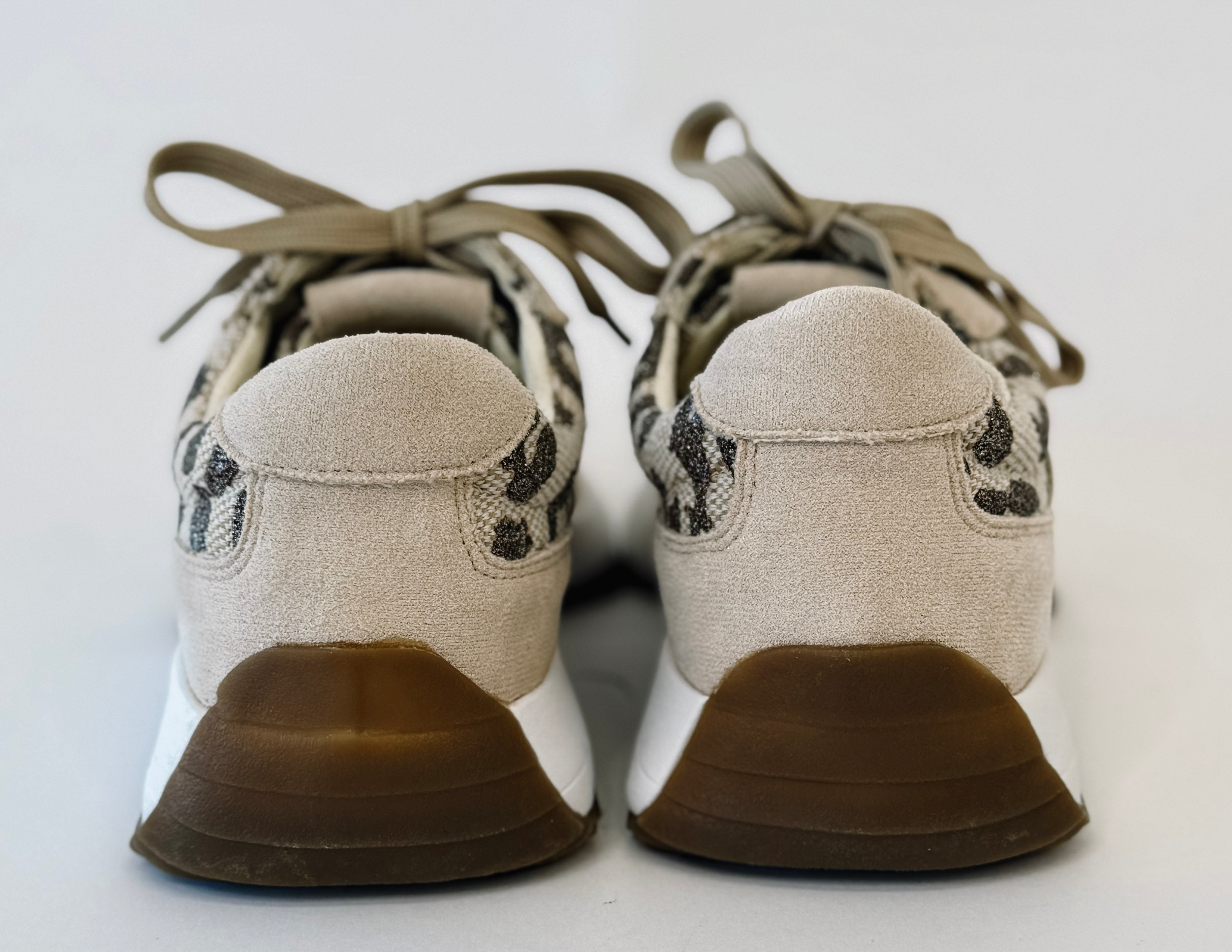 [Hey Girl] No Prob Tan Sparkle Leopard