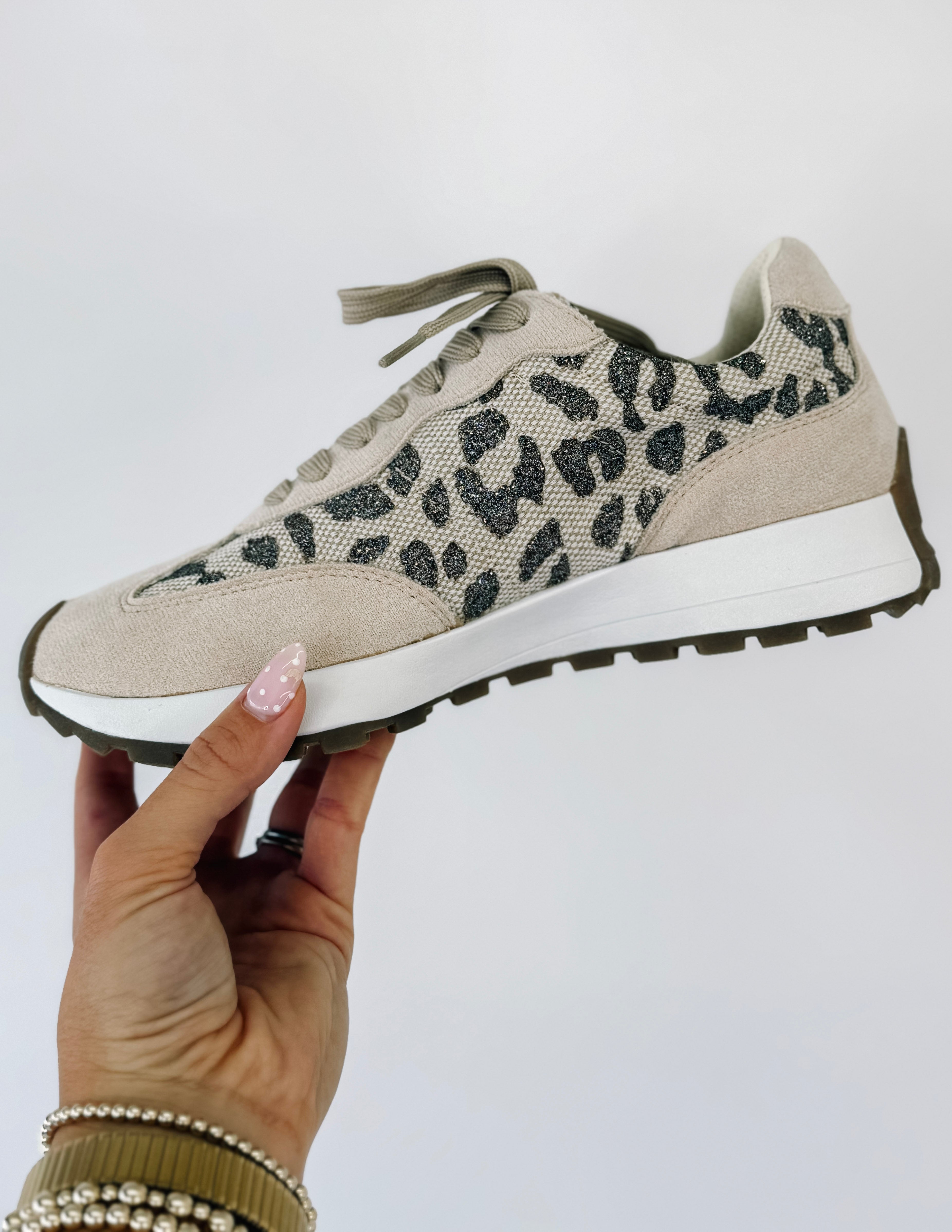 [Hey Girl] No Prob Tan Sparkle Leopard