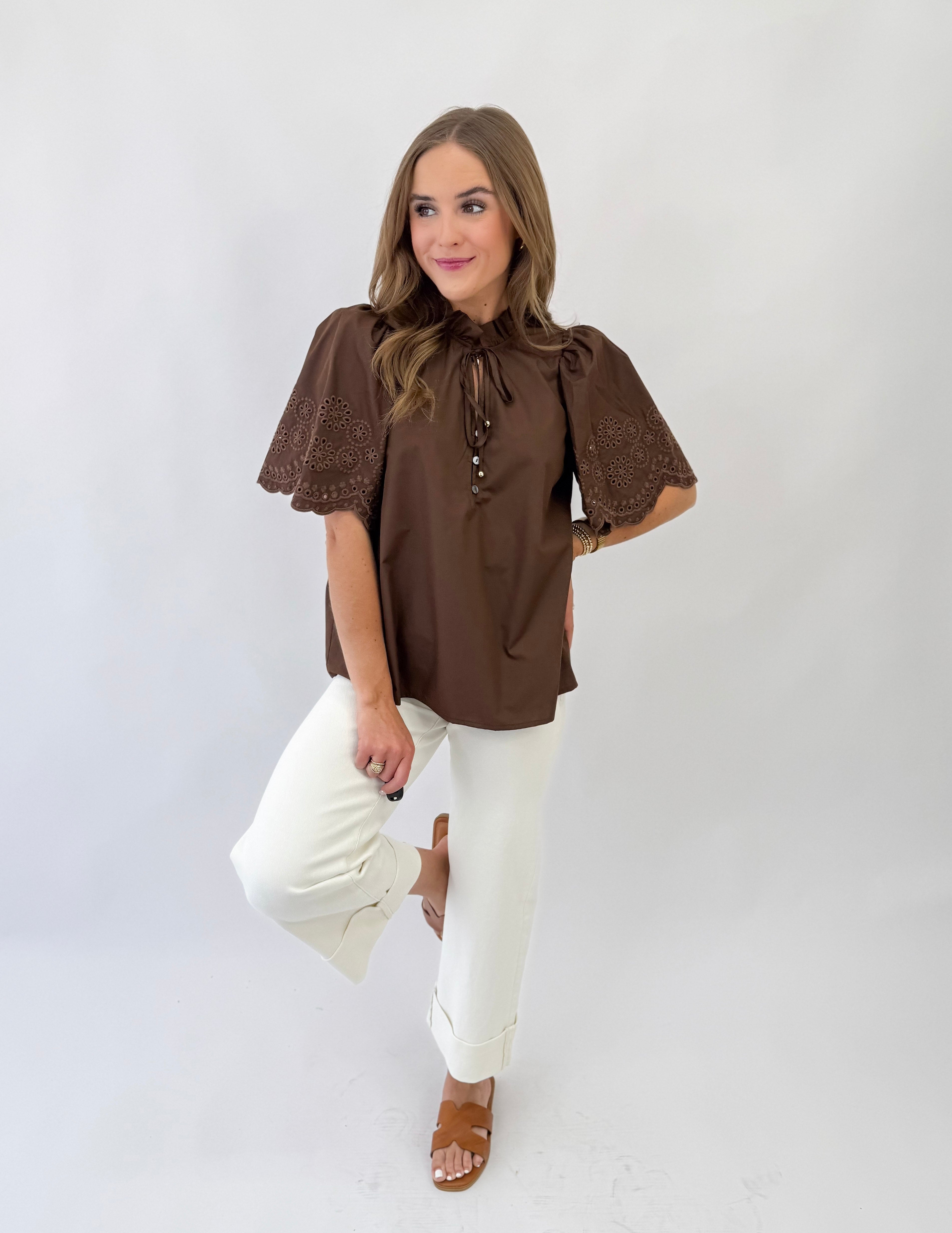 I Love This Blouse- Brown