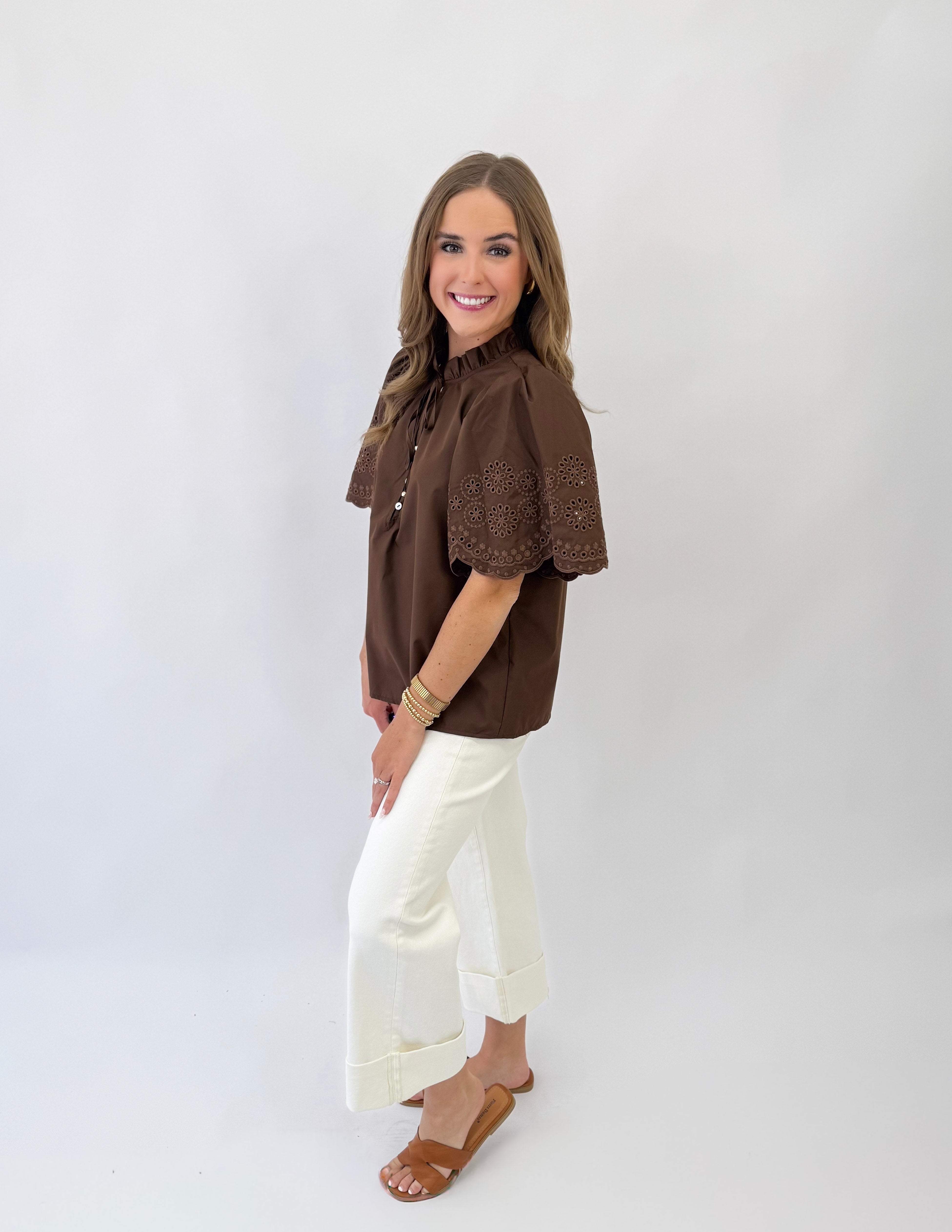 I Love This Blouse- Brown