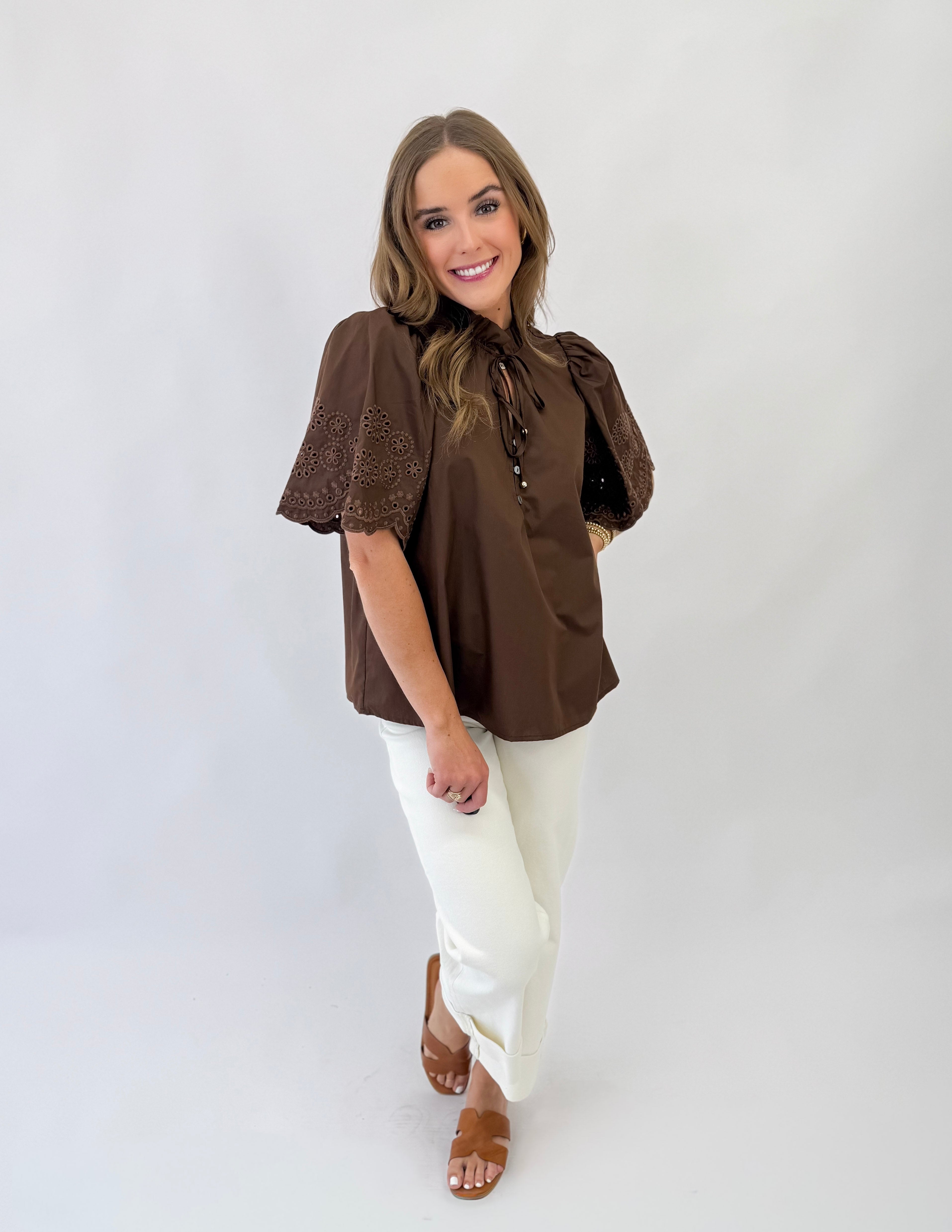 I Love This Blouse- Brown