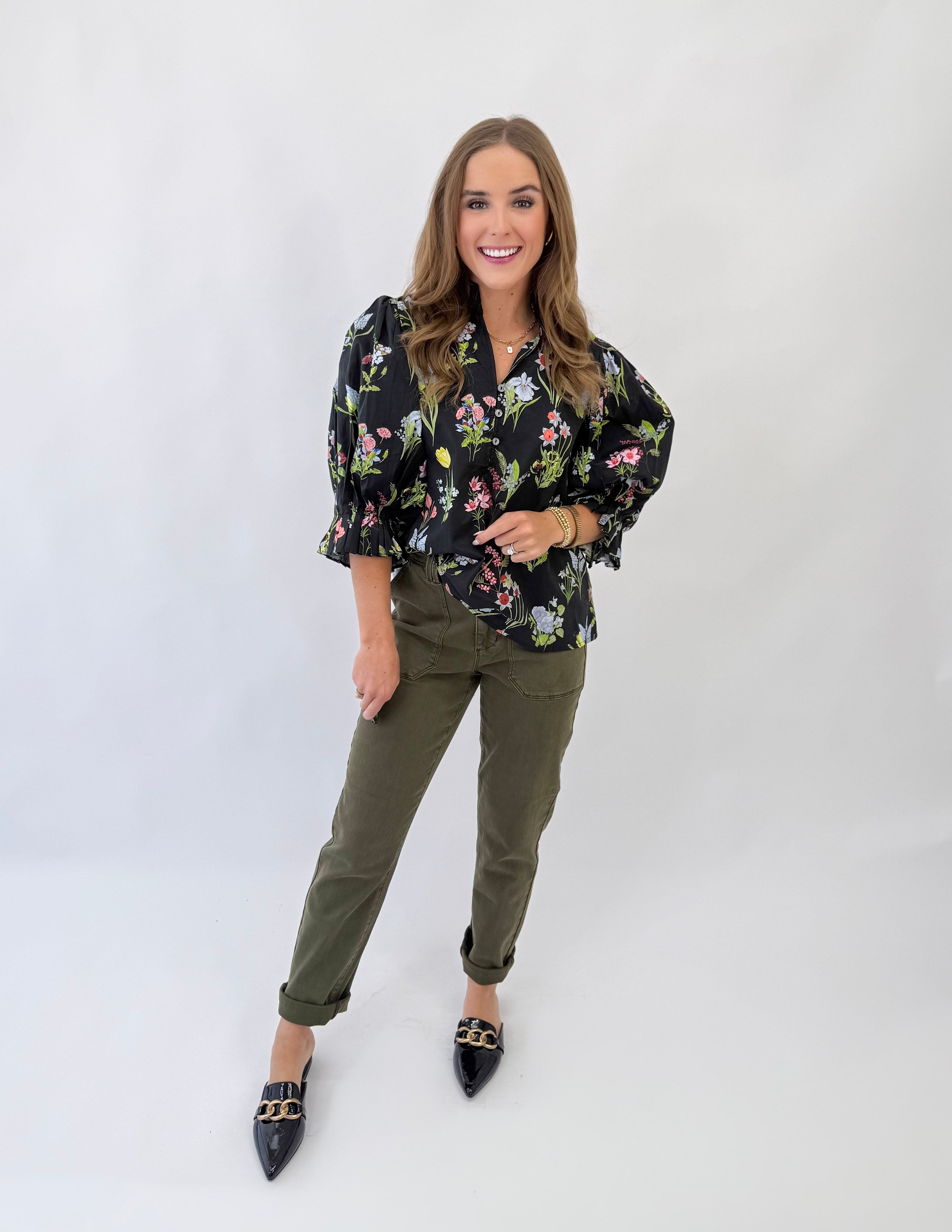 Midnight Botanical Top