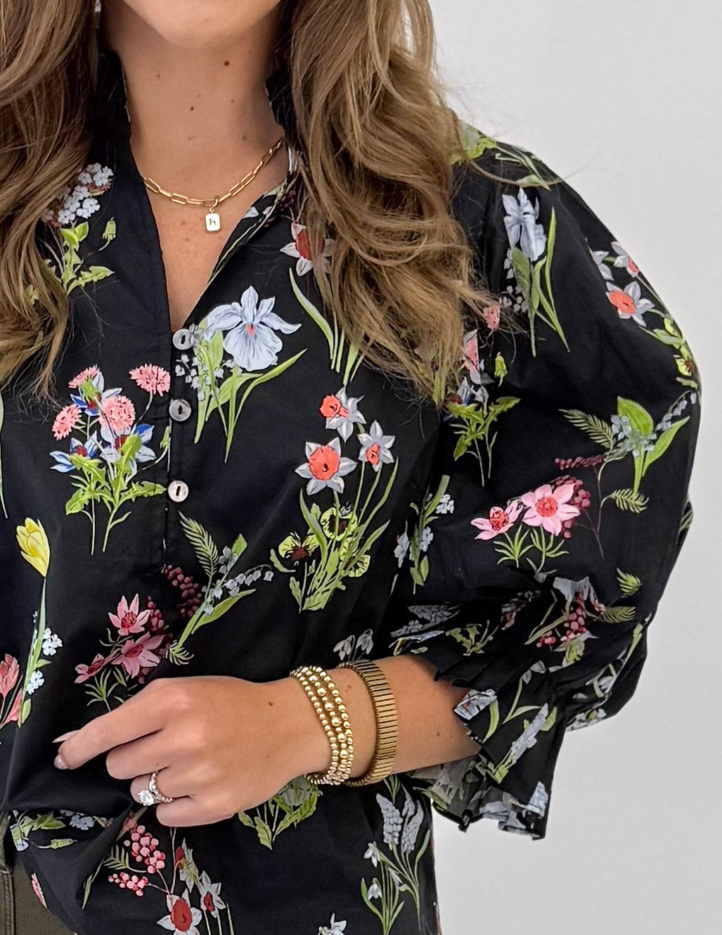 Midnight Botanical Top