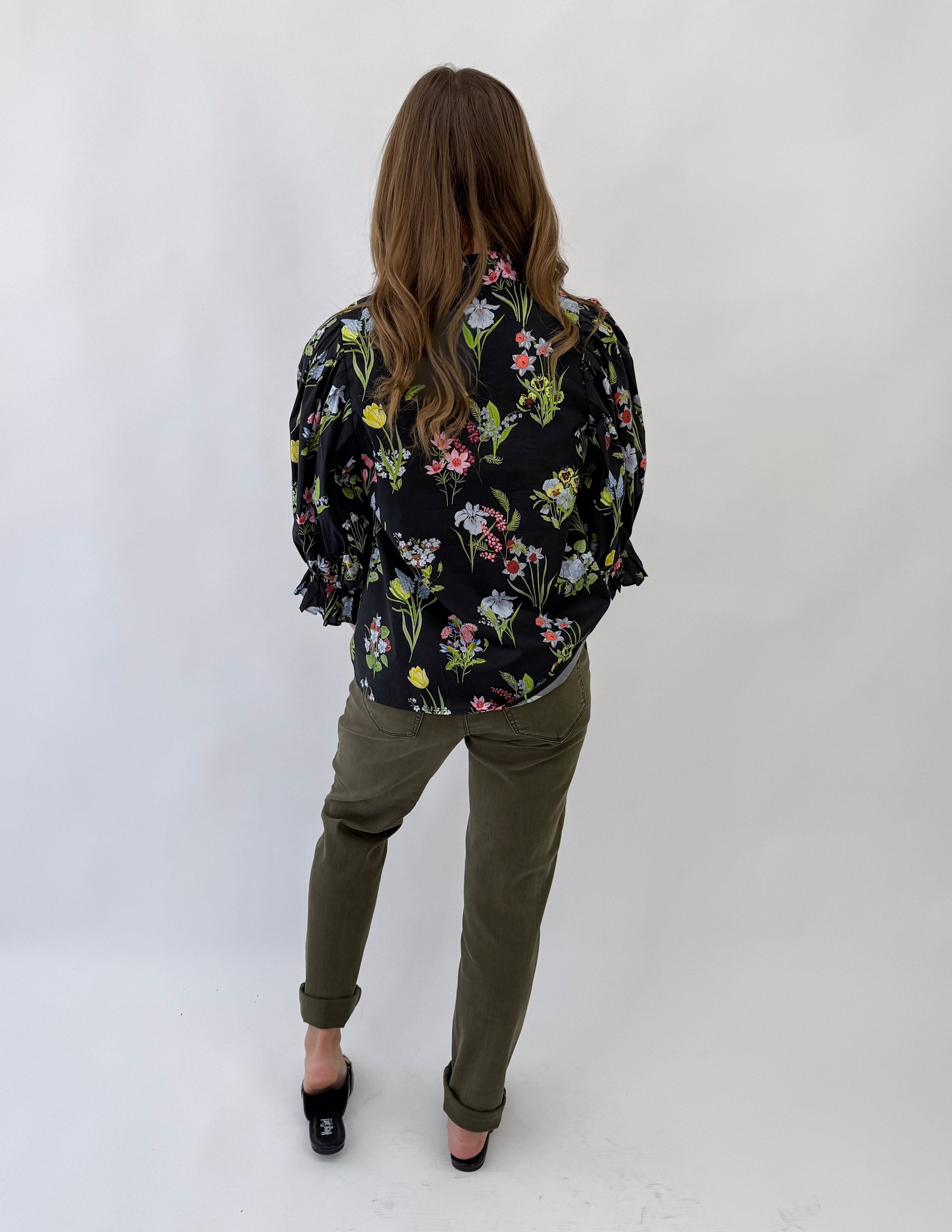 Midnight Botanical Top