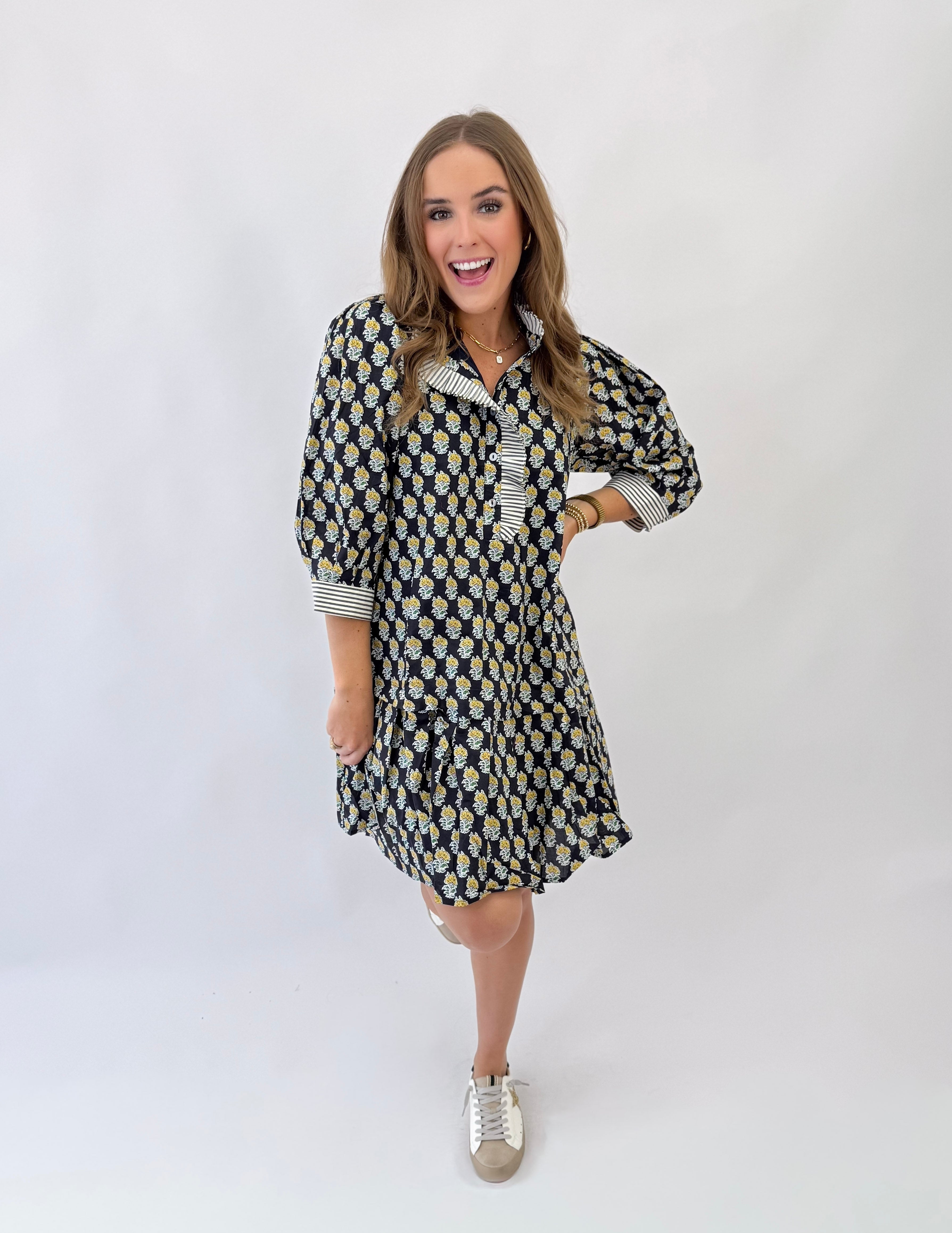 Marigold Navy Mini Dress