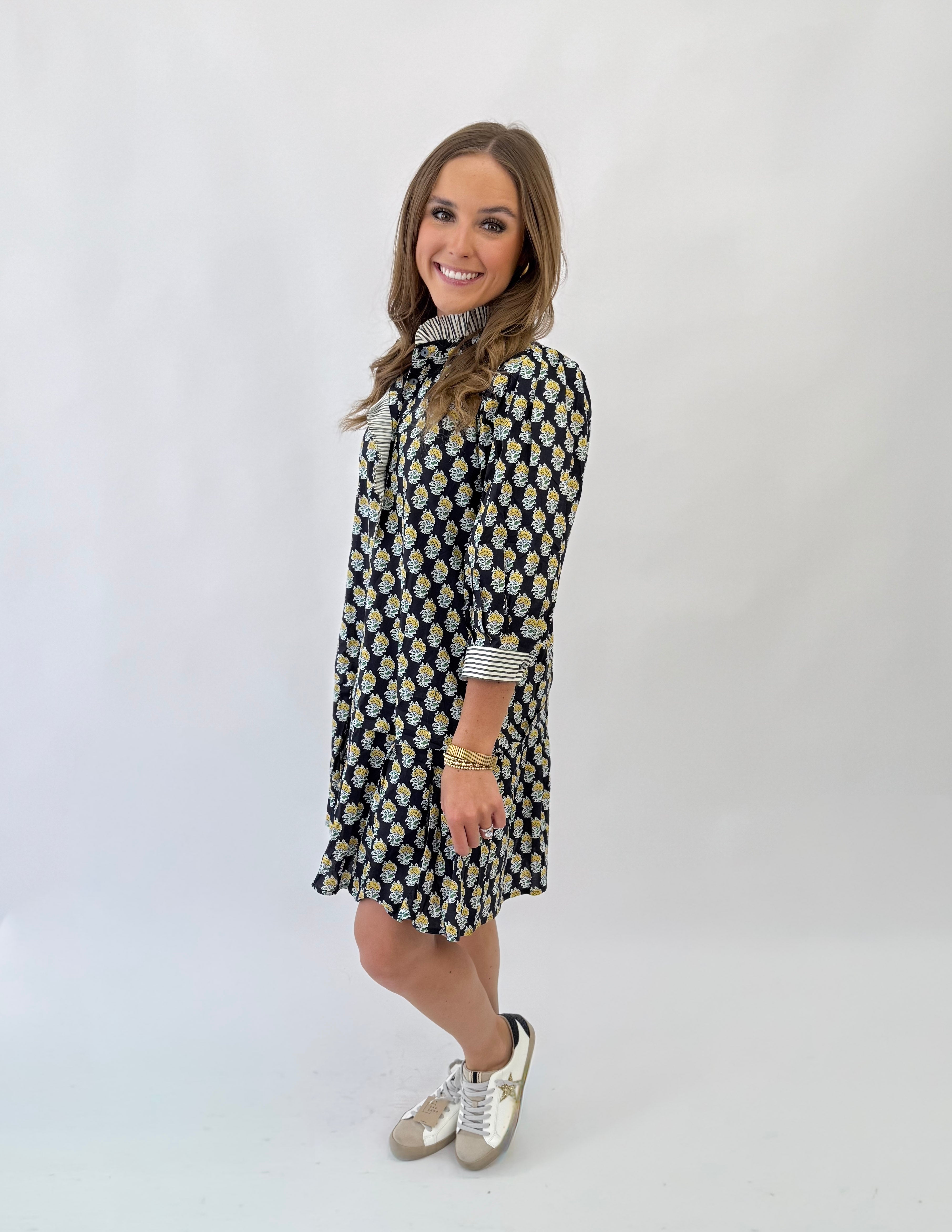 Marigold Navy Mini Dress