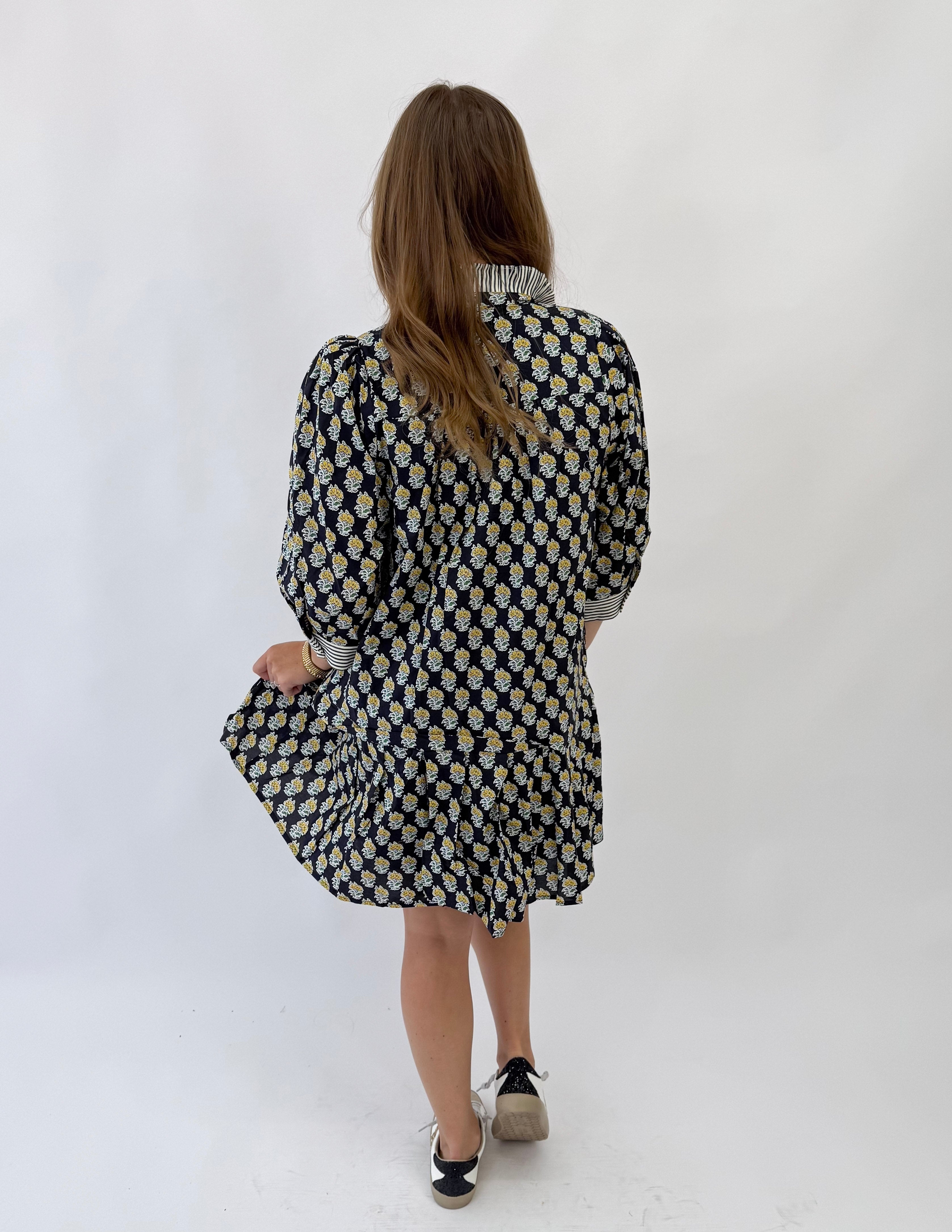 Marigold Navy Mini Dress