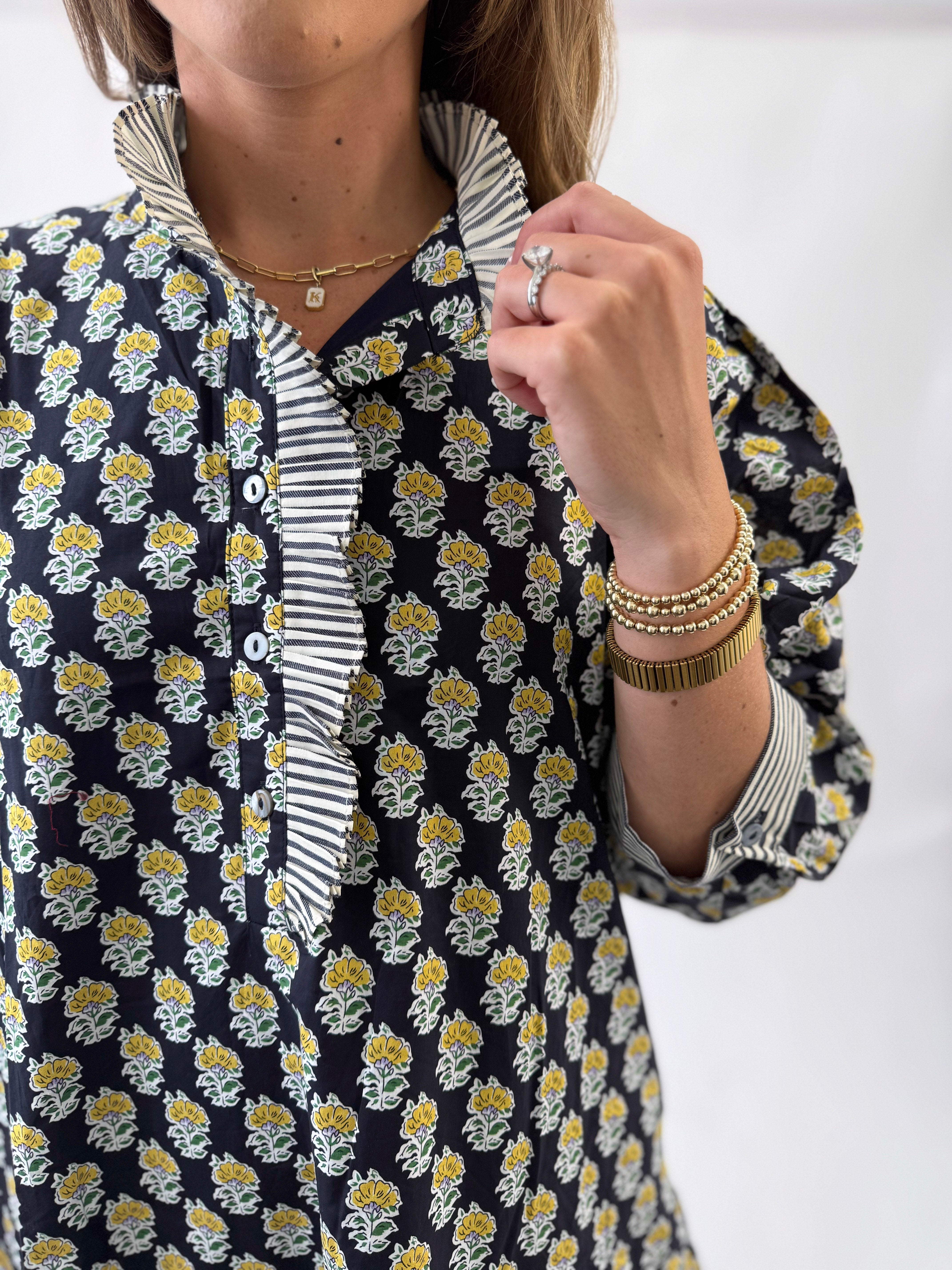 Marigold Navy Mini Dress