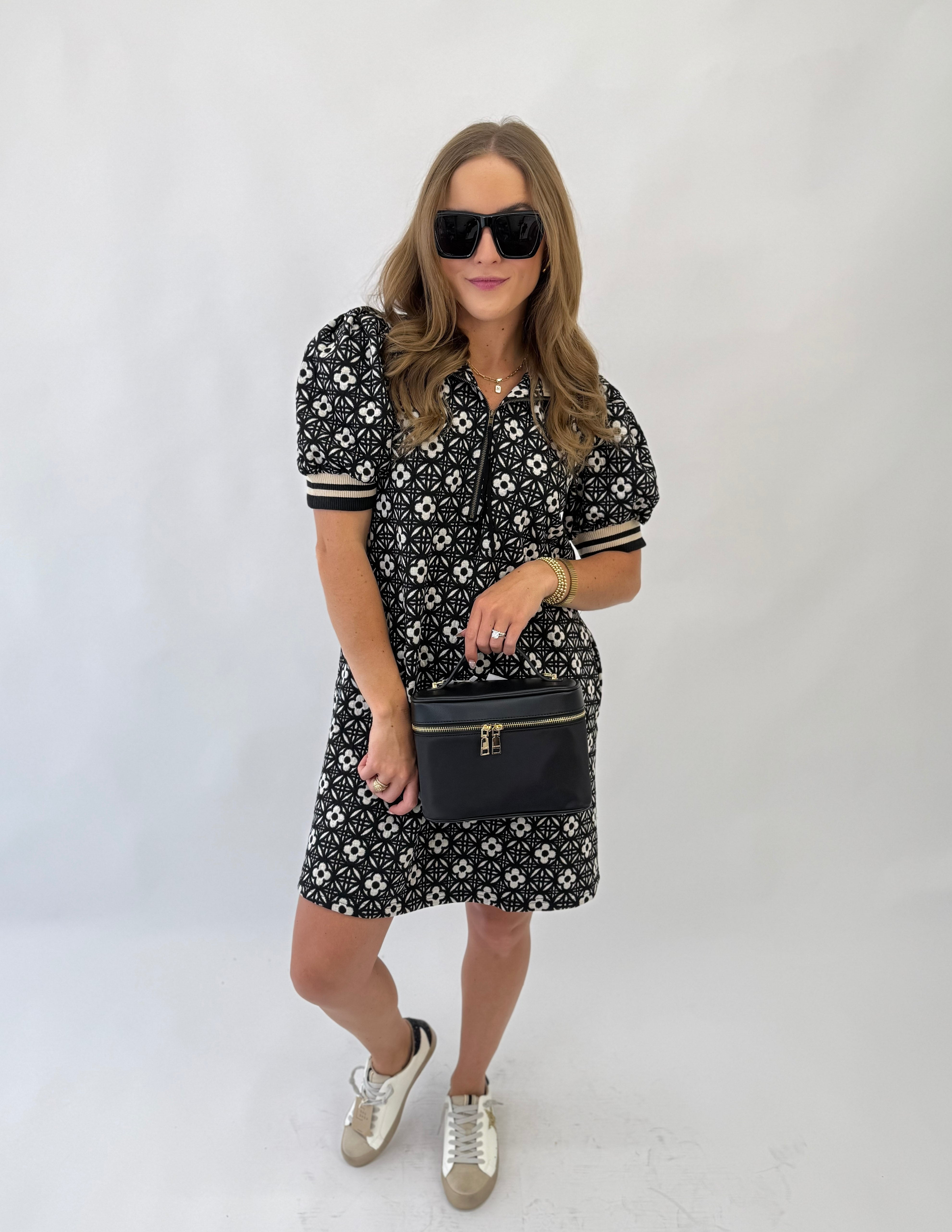 Floral Fun Black Dress