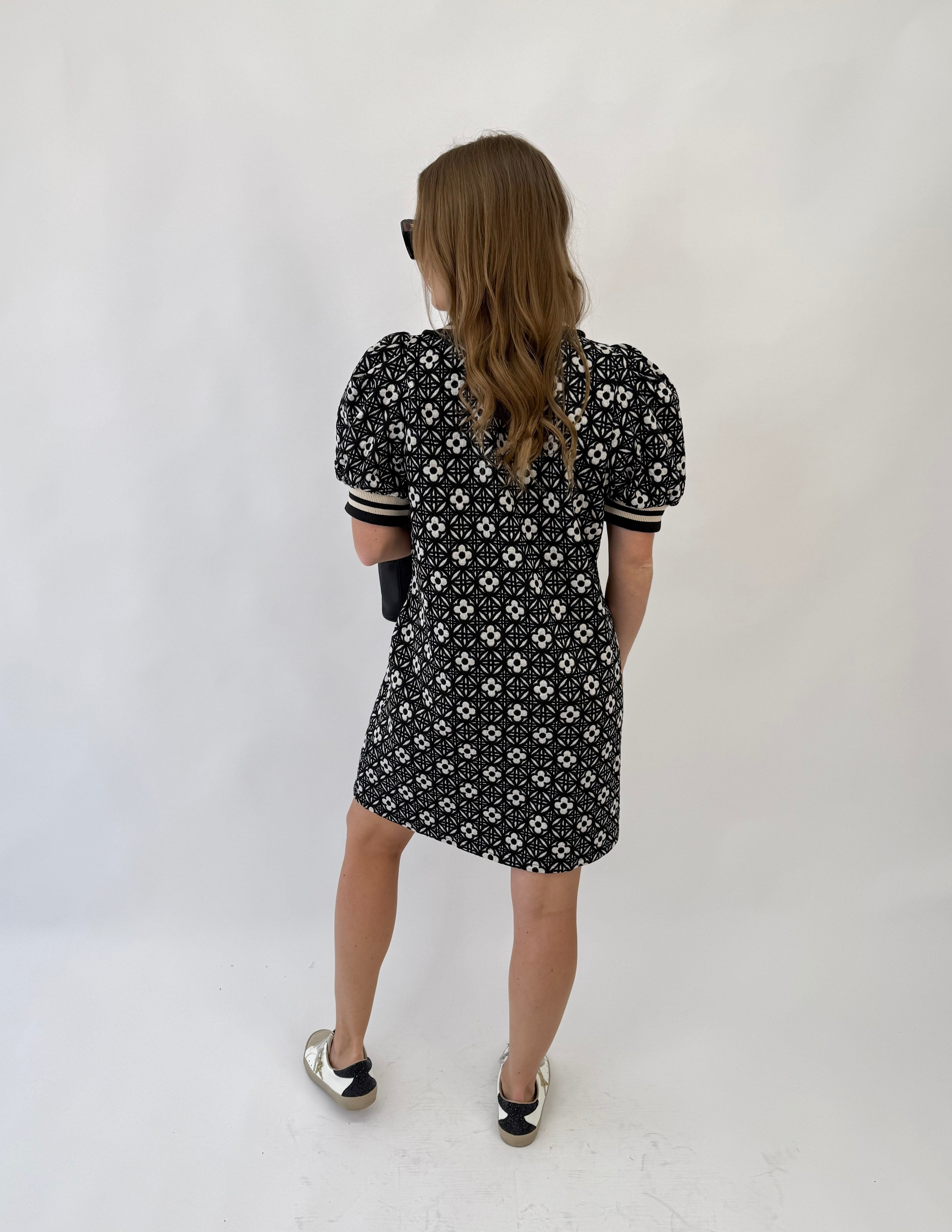 Floral Fun Black Dress