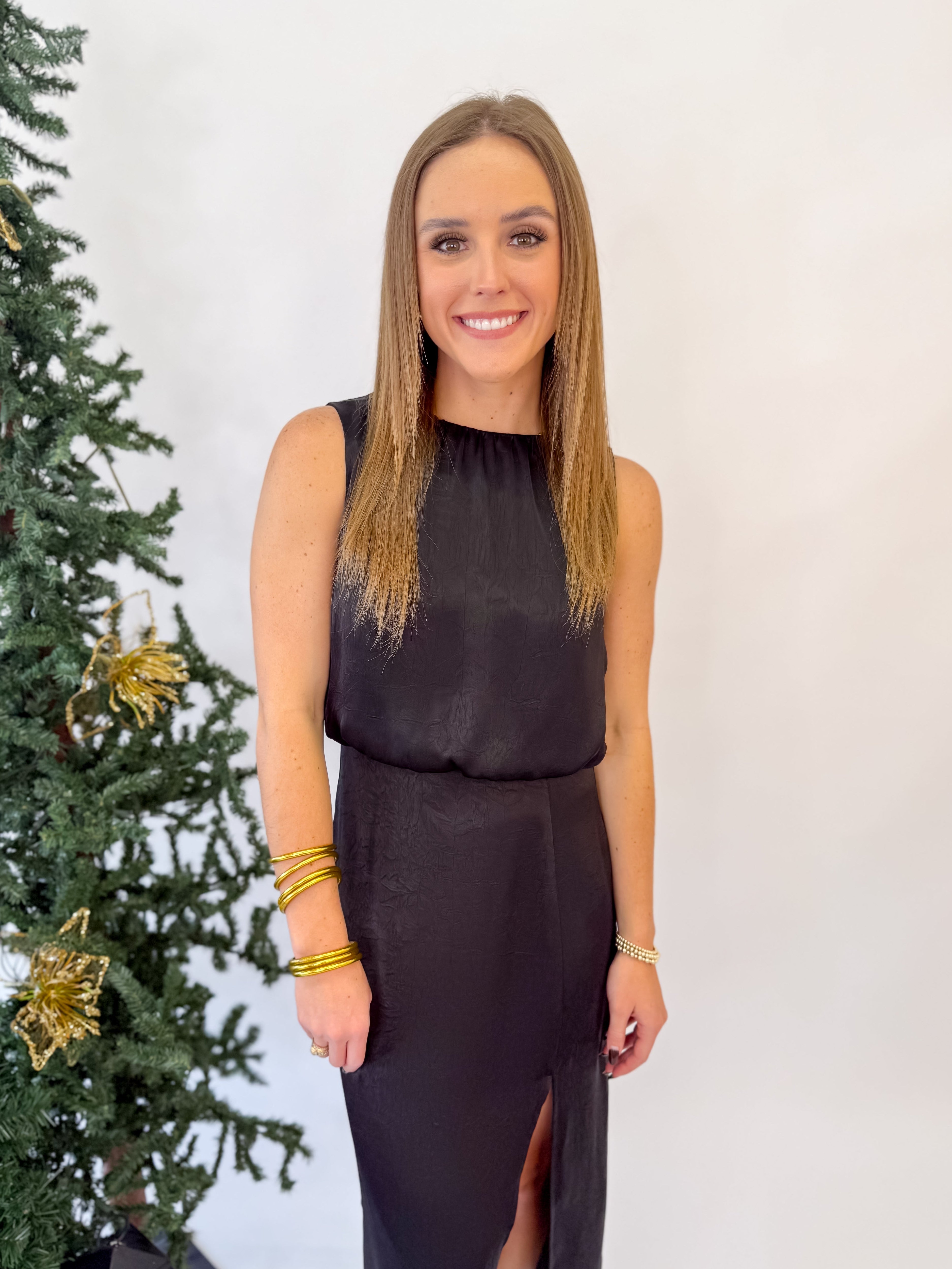 Sienna Meadow Dress- Black