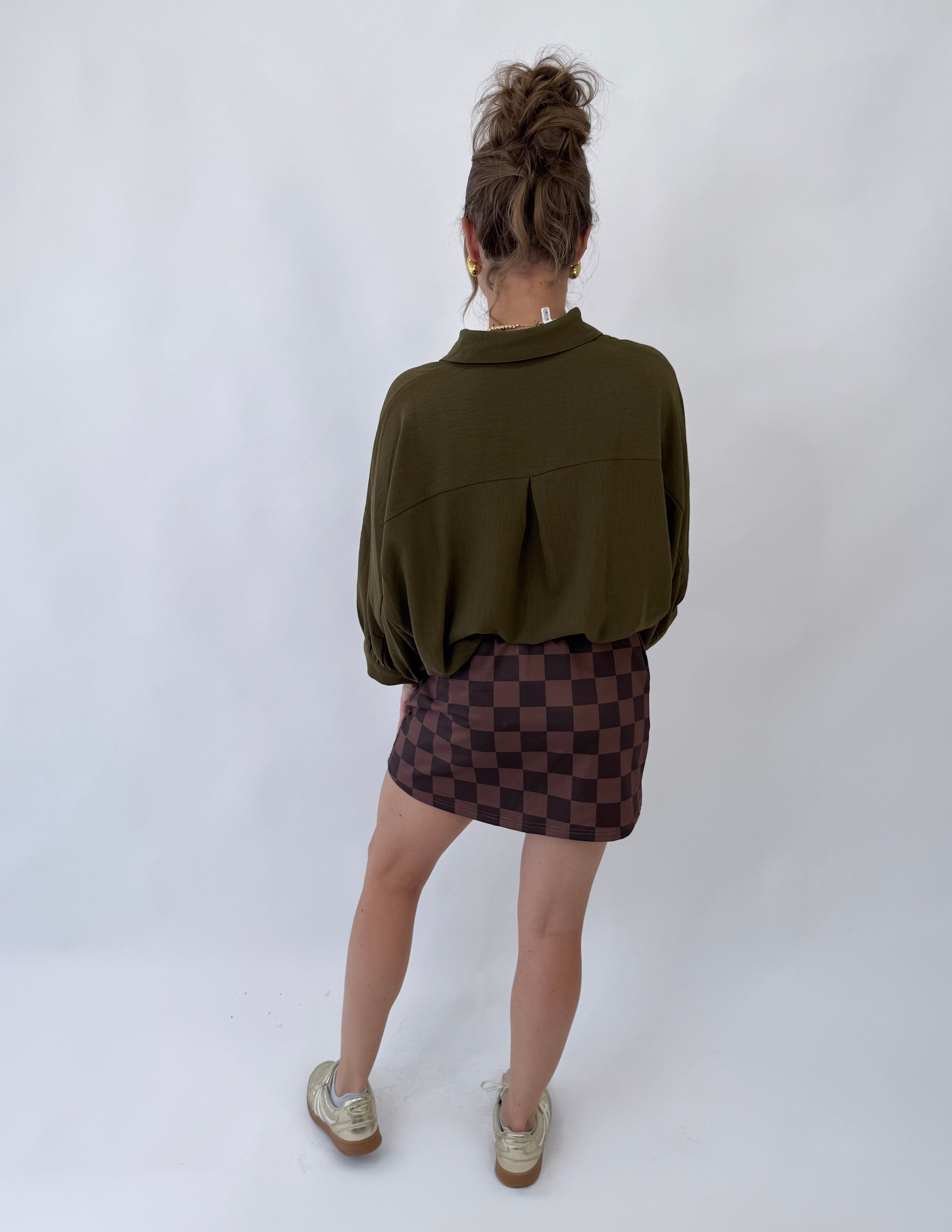 Jess Lea Sloan Button Up- Olive
