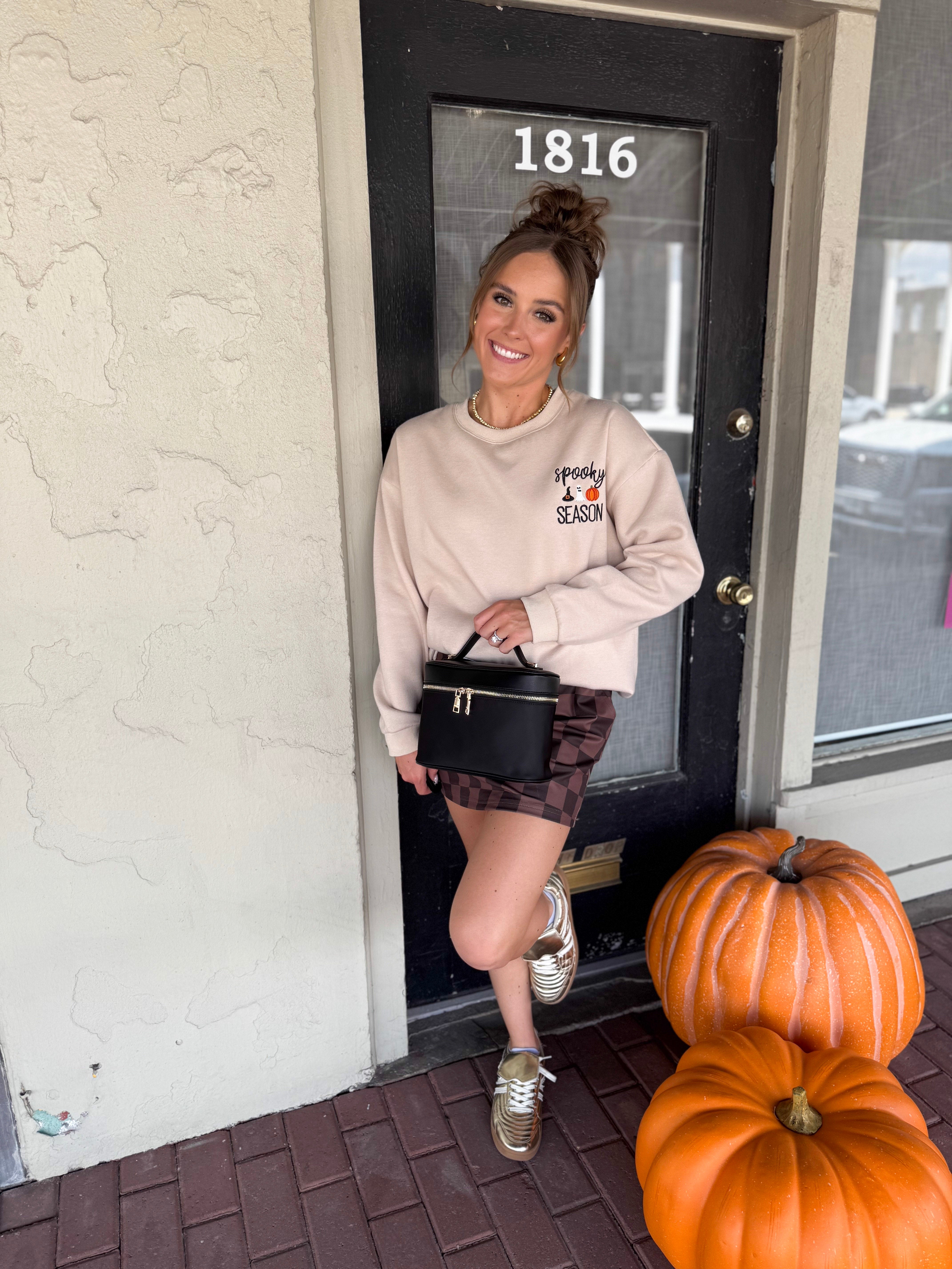 [Jess Lea] Spooky Season Embroidered Sweatshirt