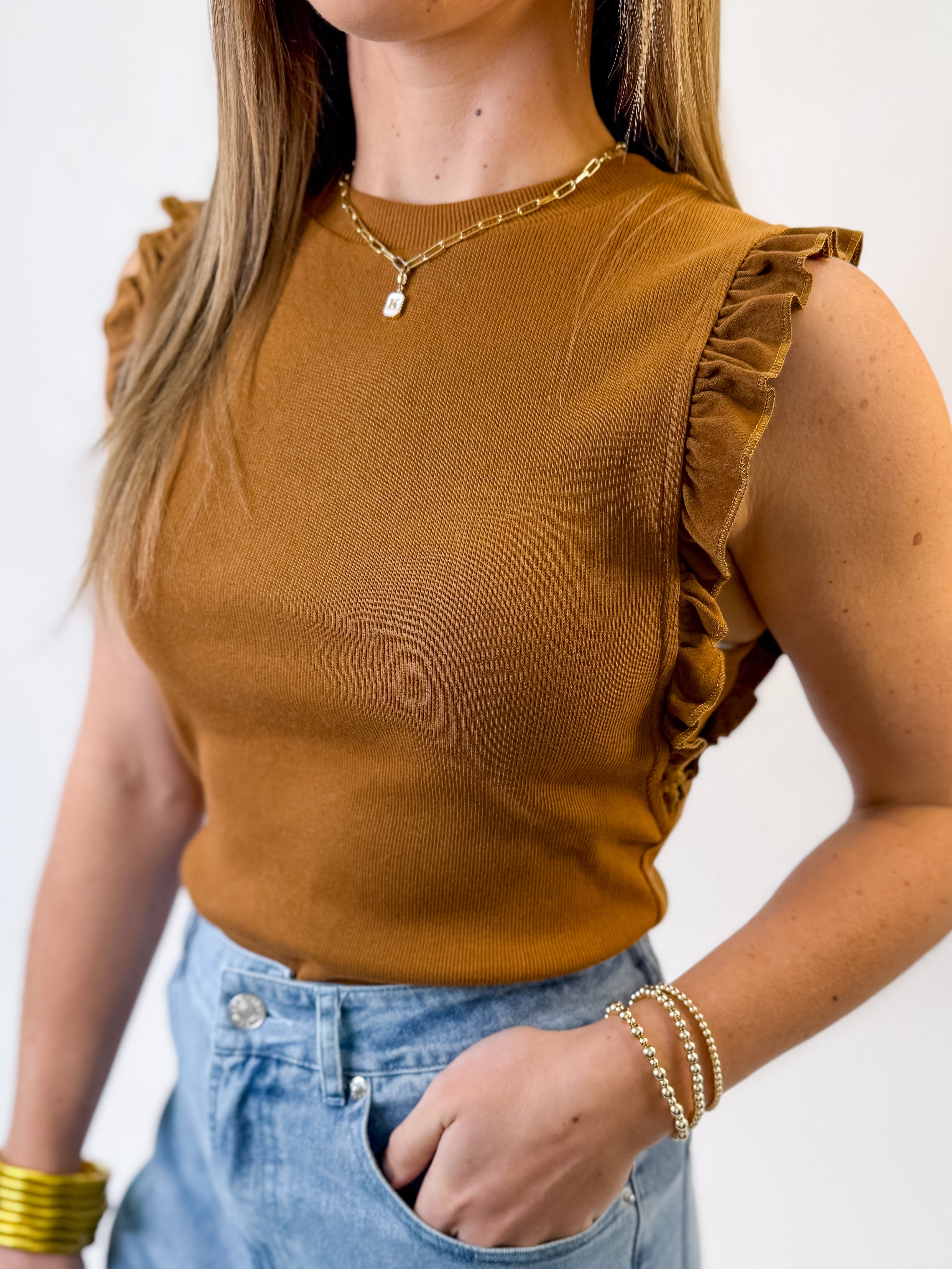 [Dear John] Bridgette Top - Cappuccino