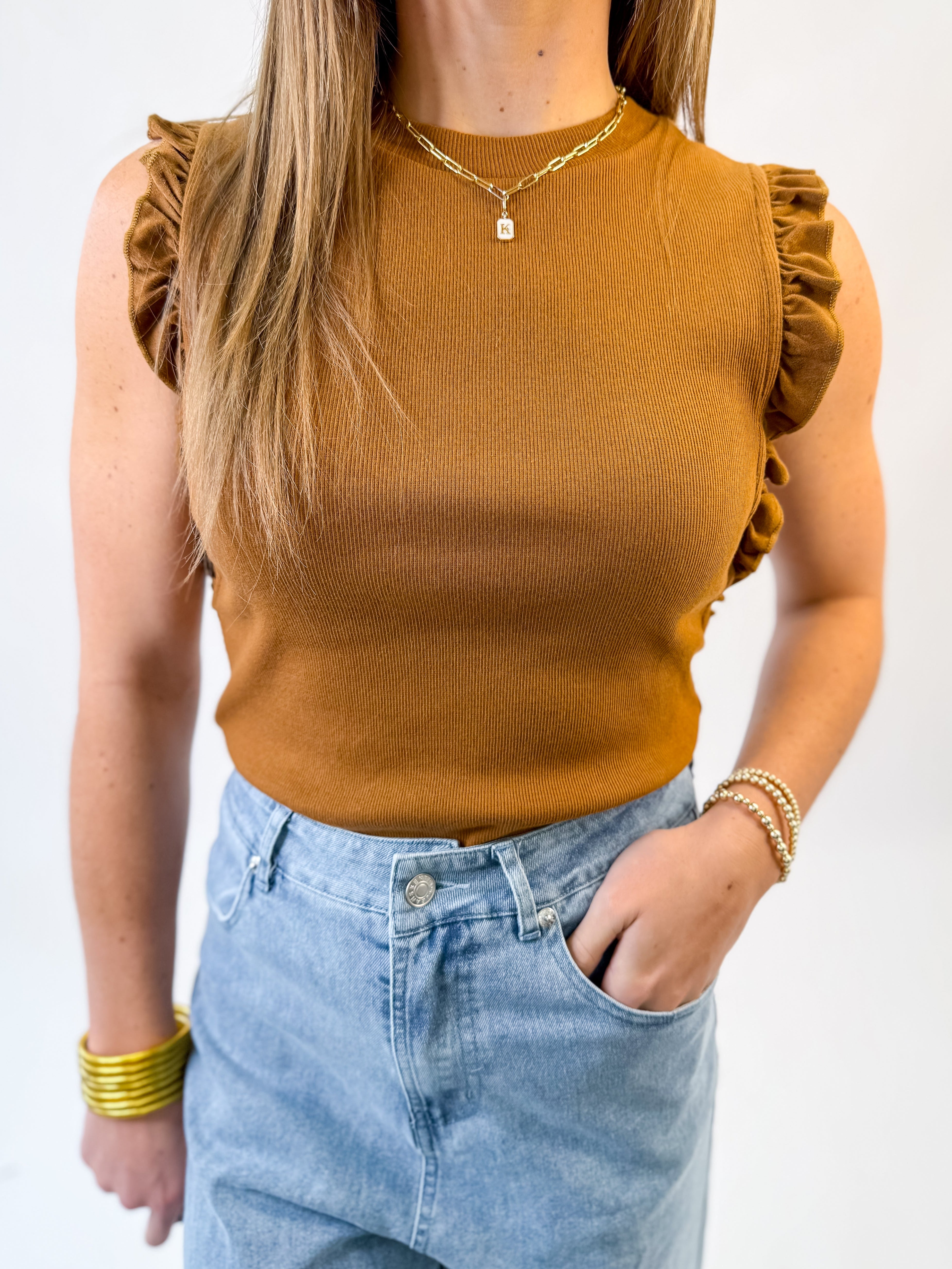 [Dear John] Bridgette Top - Cappuccino