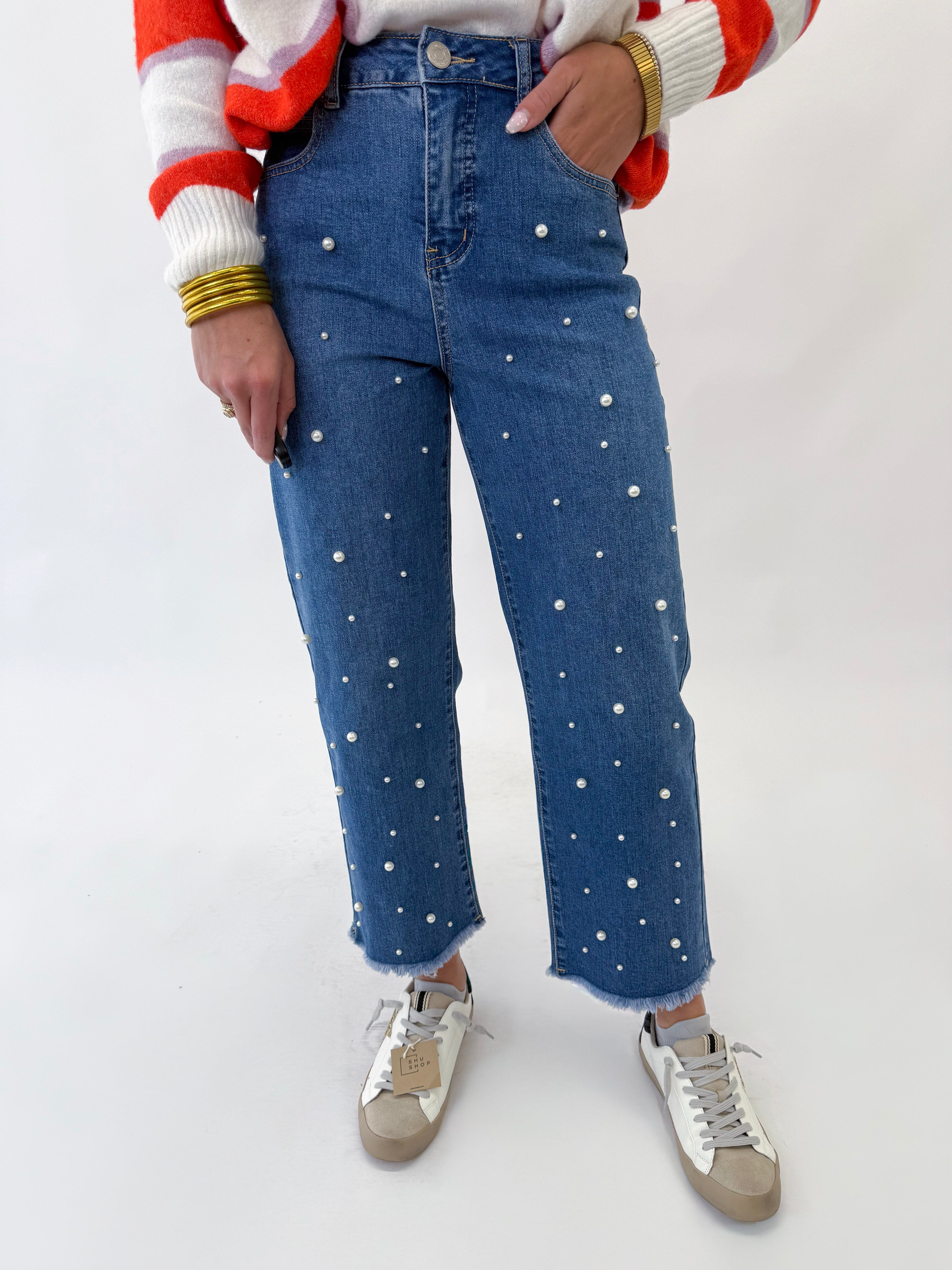 [Mud Pie] Bullock Pearl Jeans
