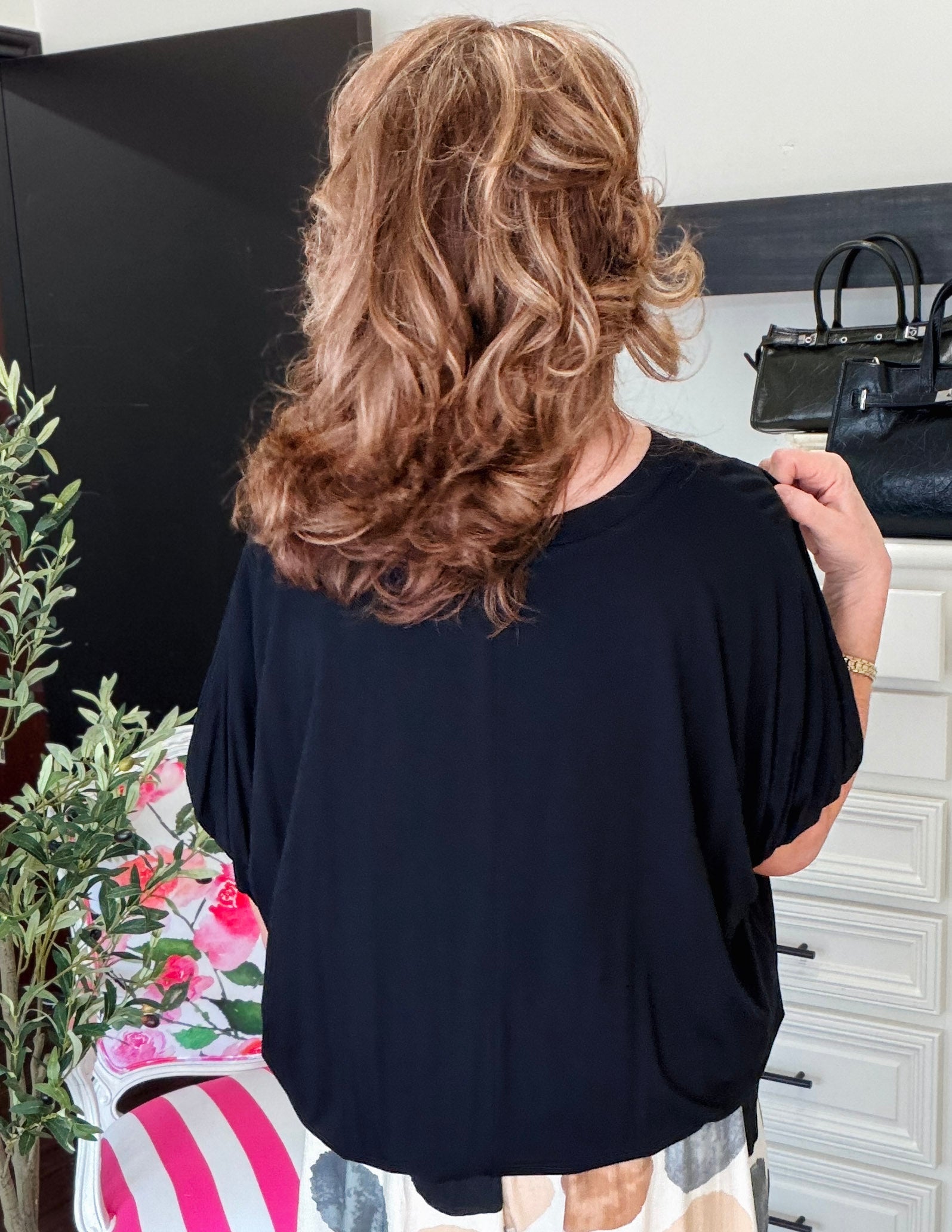Bubble Your Time Top-Black