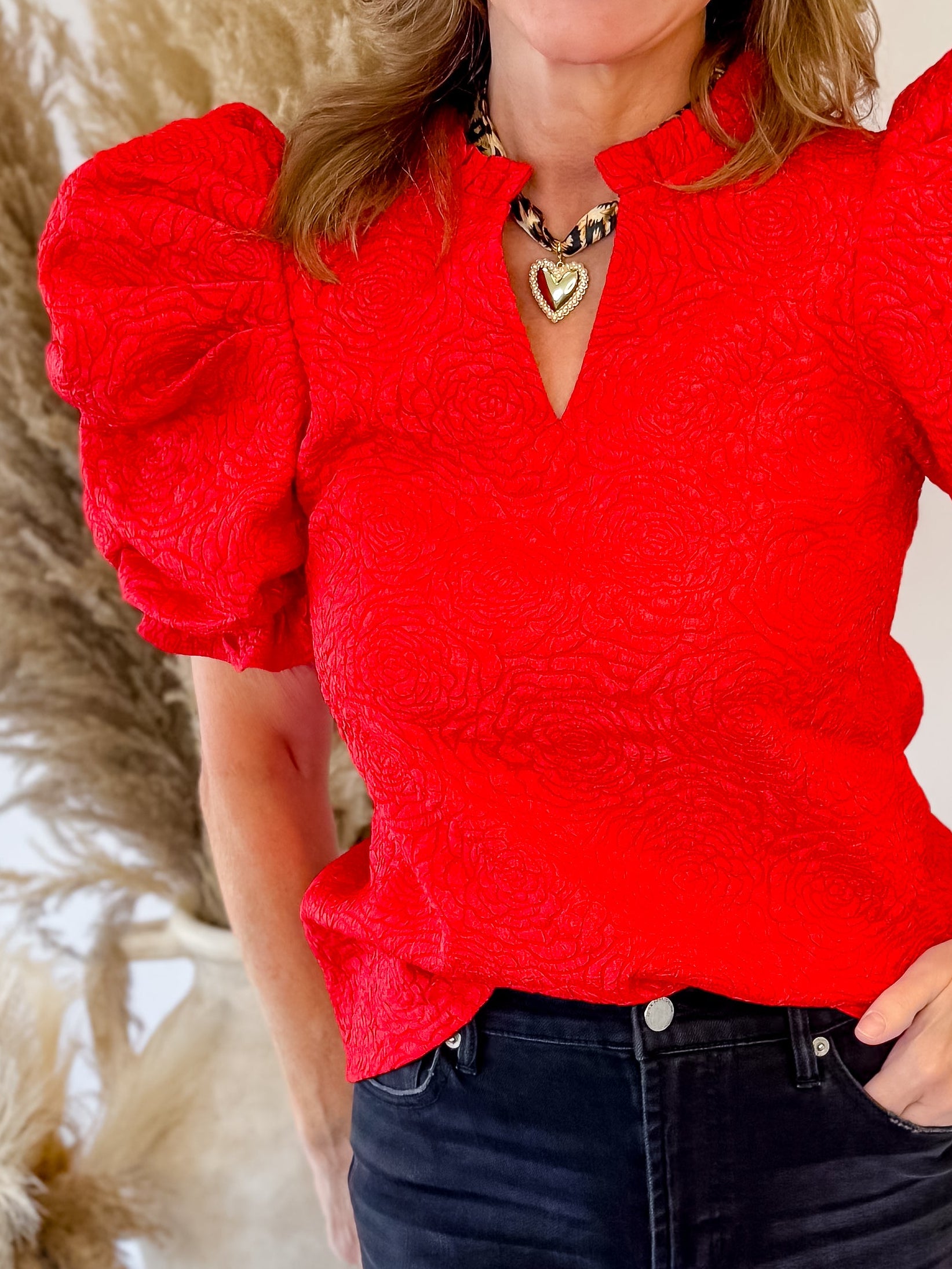 Rosetta Jacquard Blouse