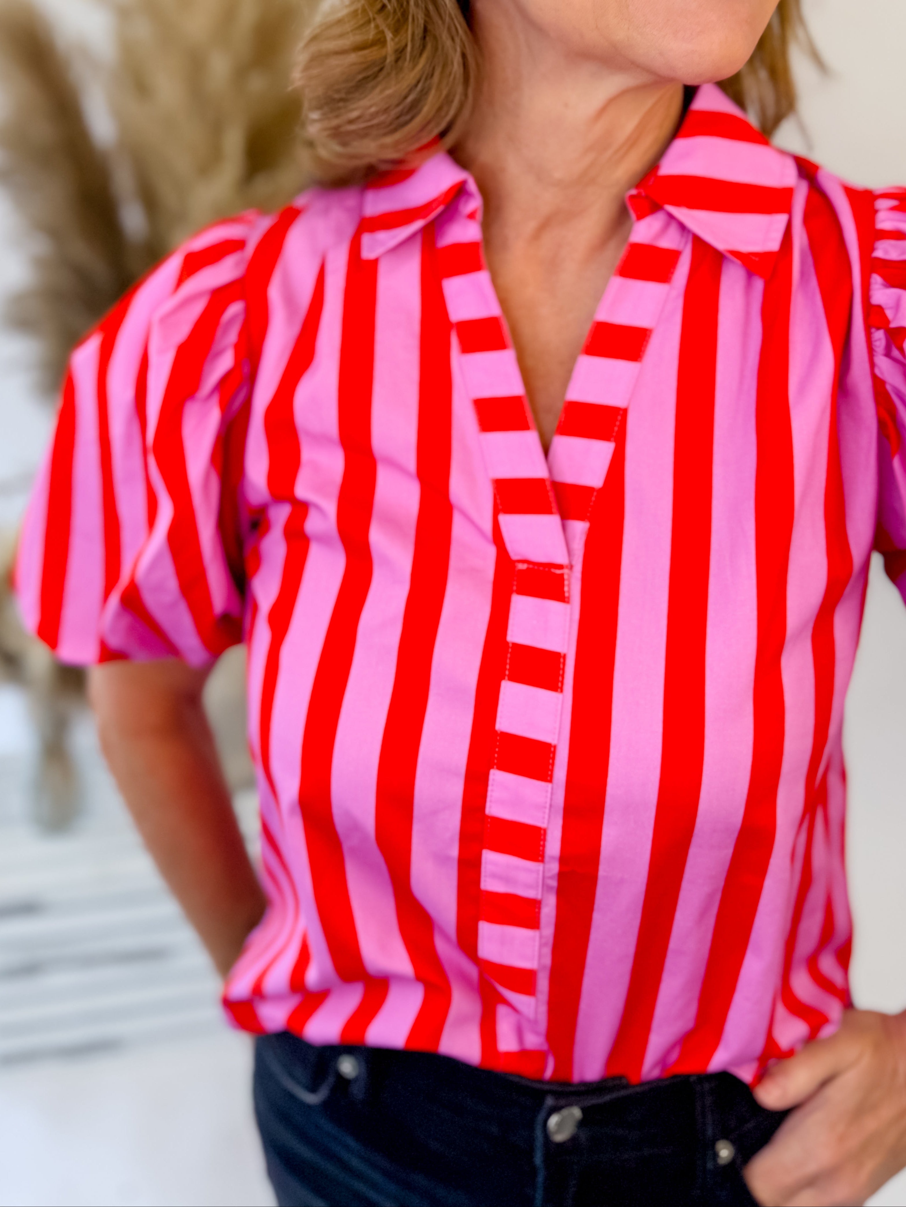 Candy Stripe Blouse