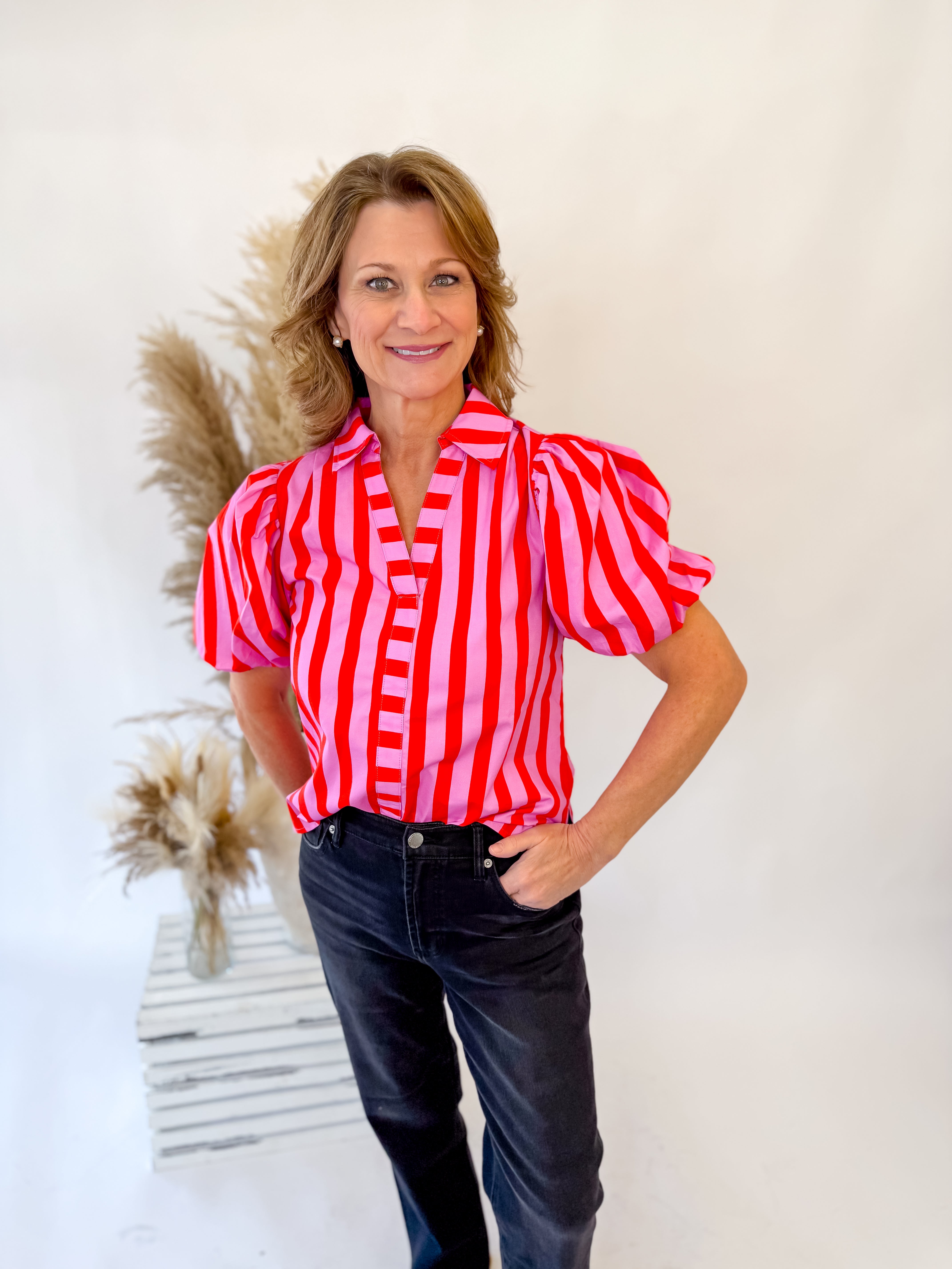 Candy Stripe Blouse