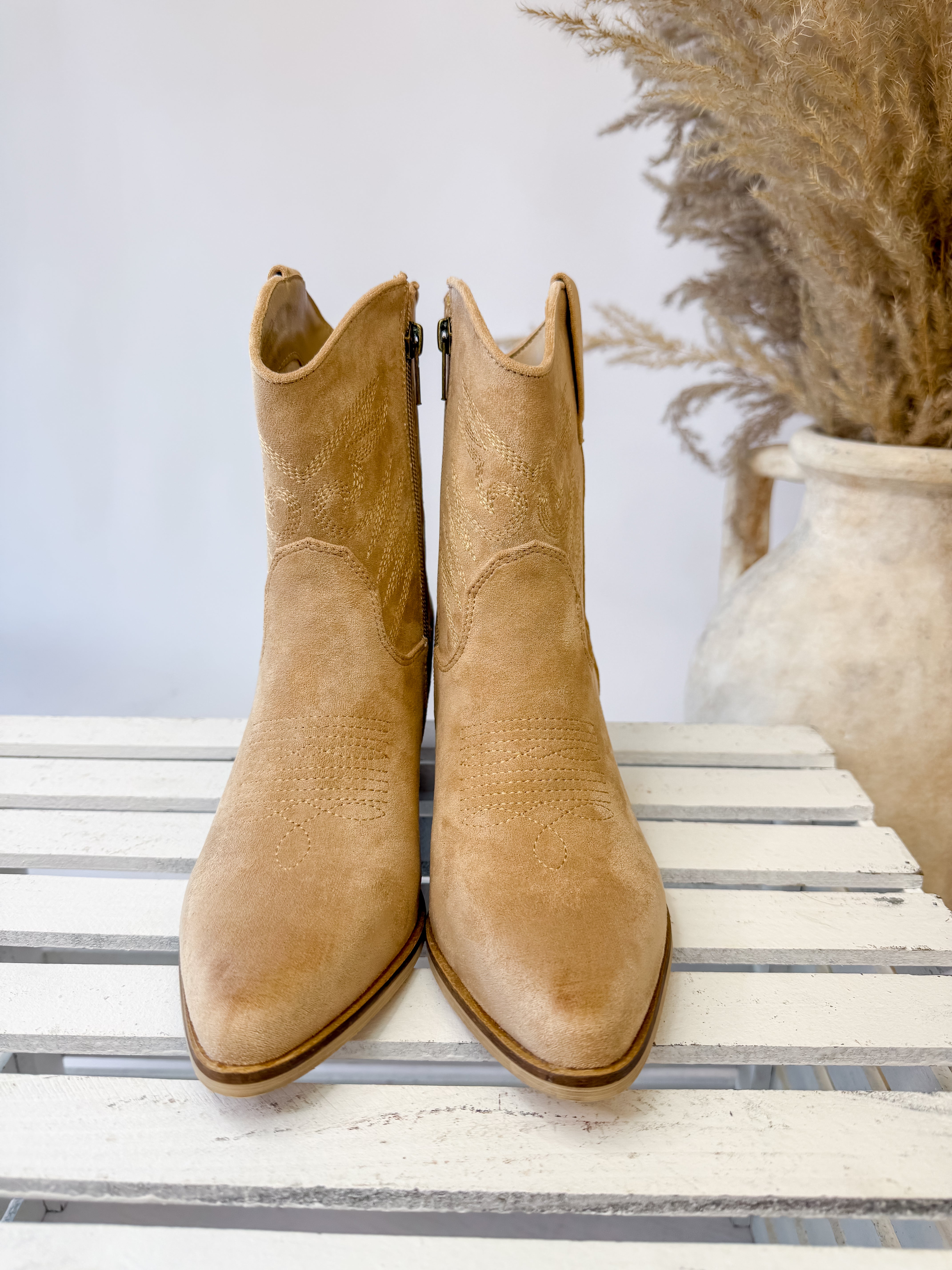 [Mi.iM] Casey Mini Western Bootie-Apricot