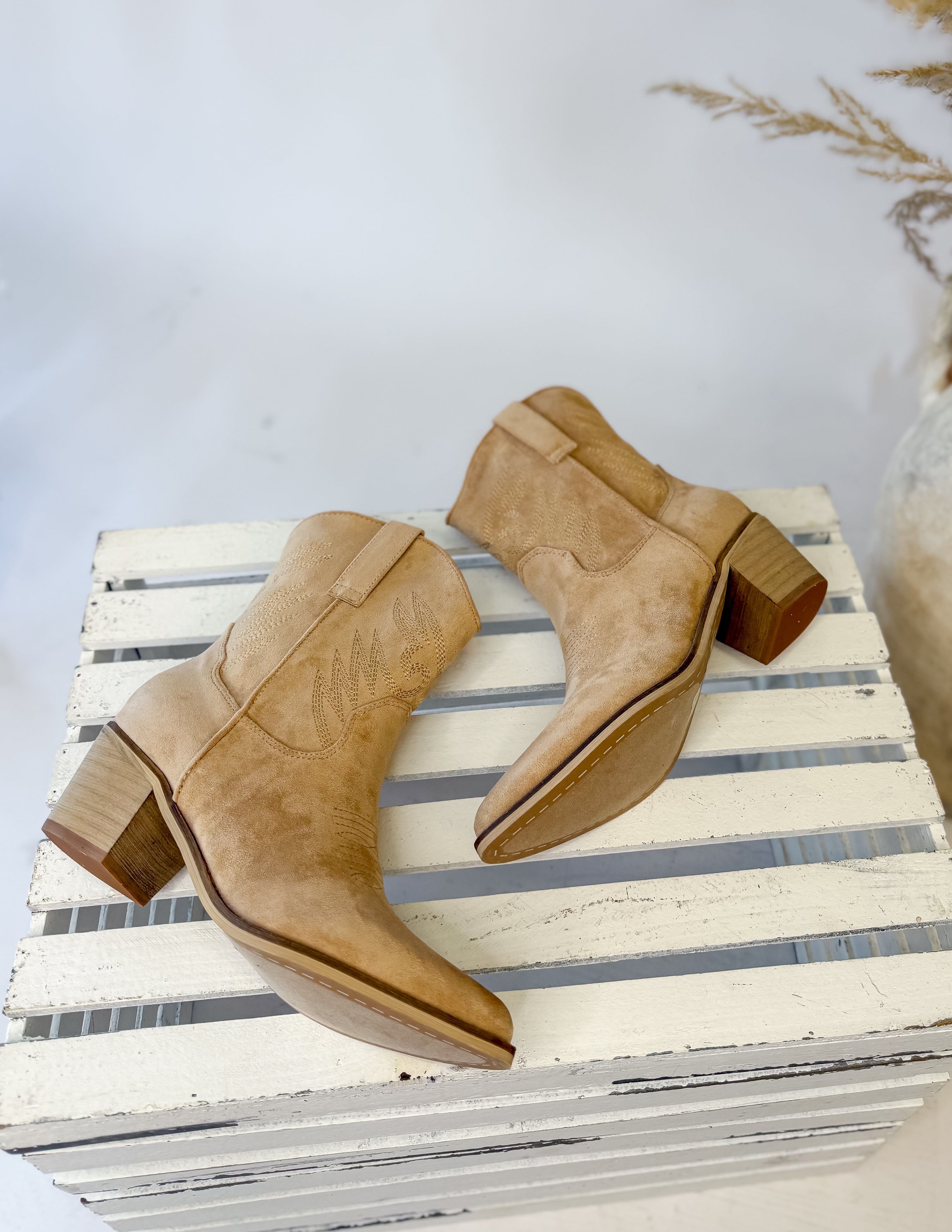 [Mi.iM] Casey Mini Western Bootie-Apricot
