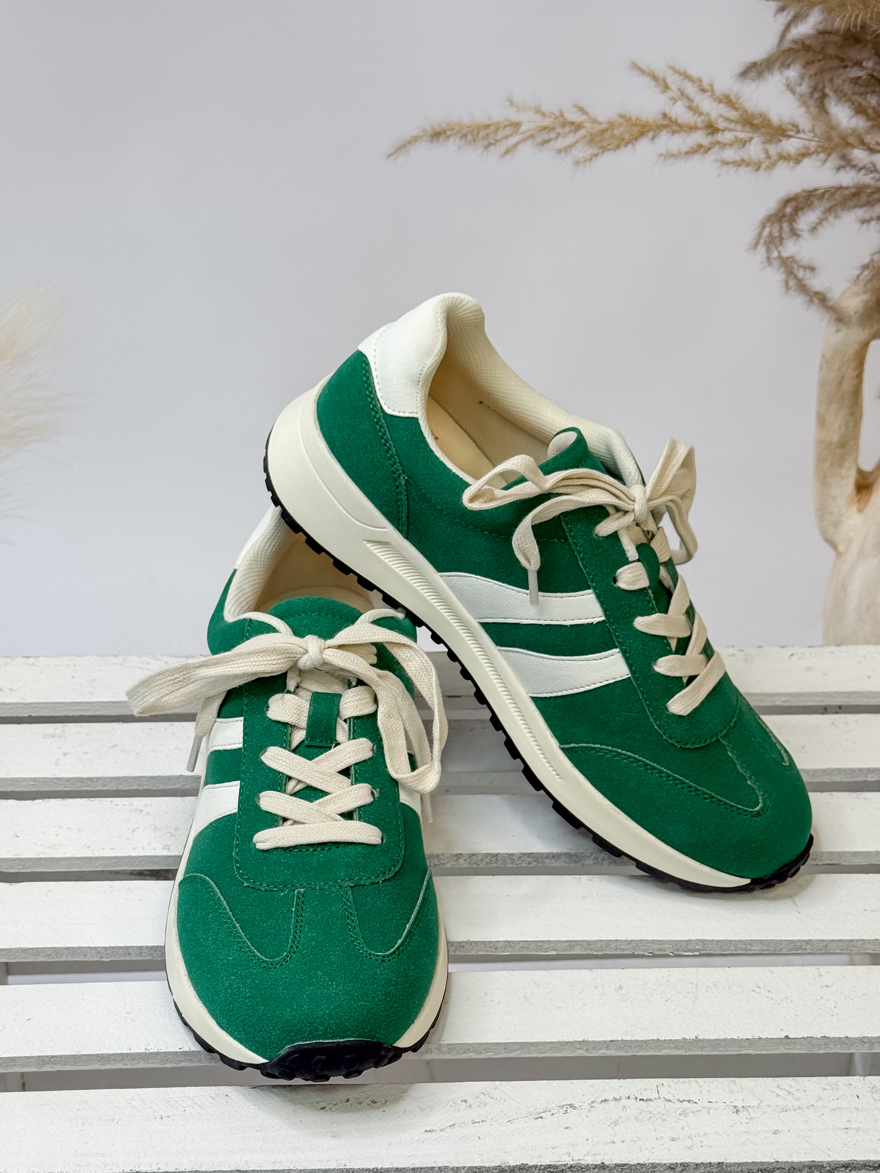 Emerie Sneaker - Green Smooth