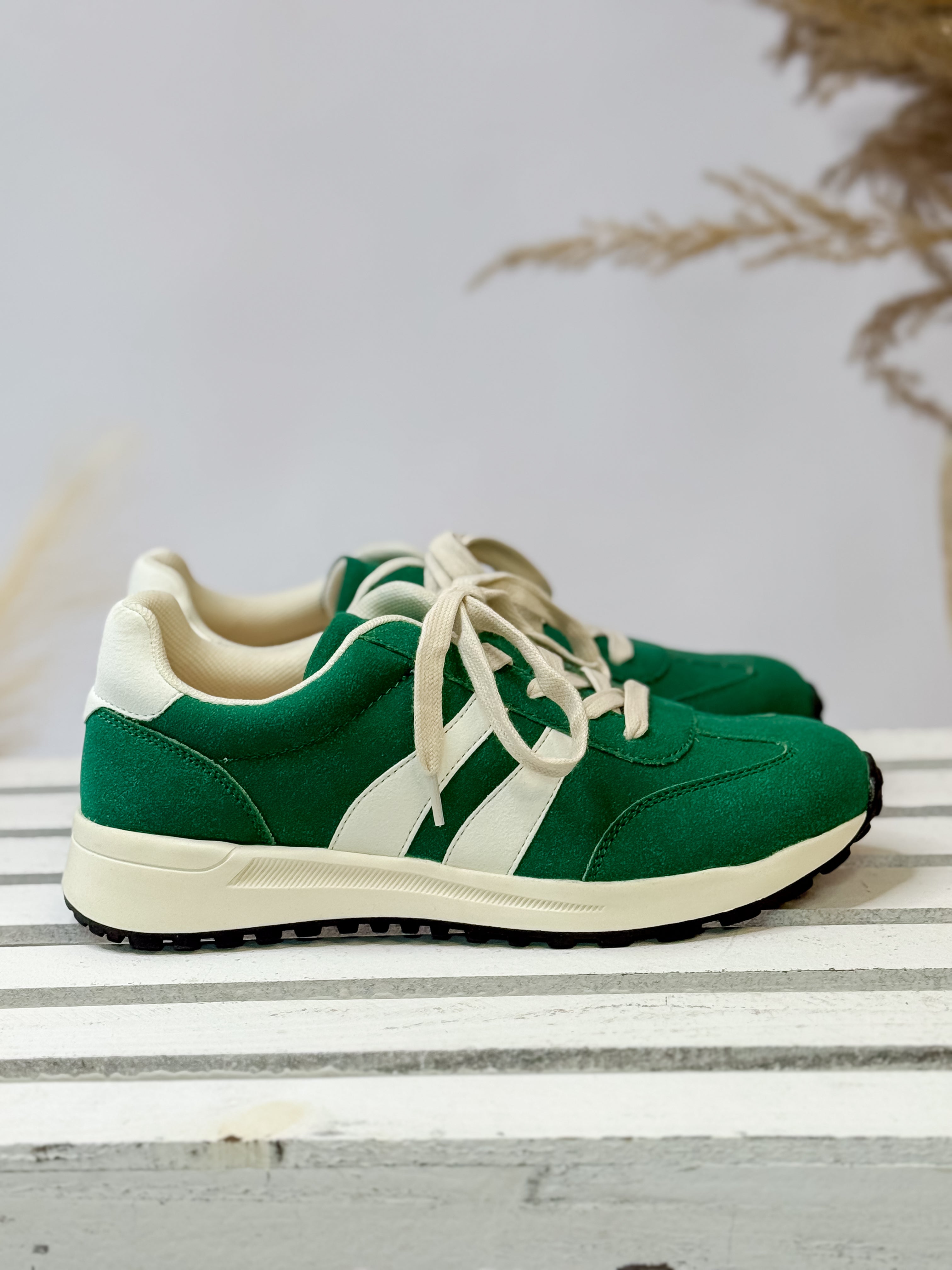 Emerie Sneaker - Green Smooth