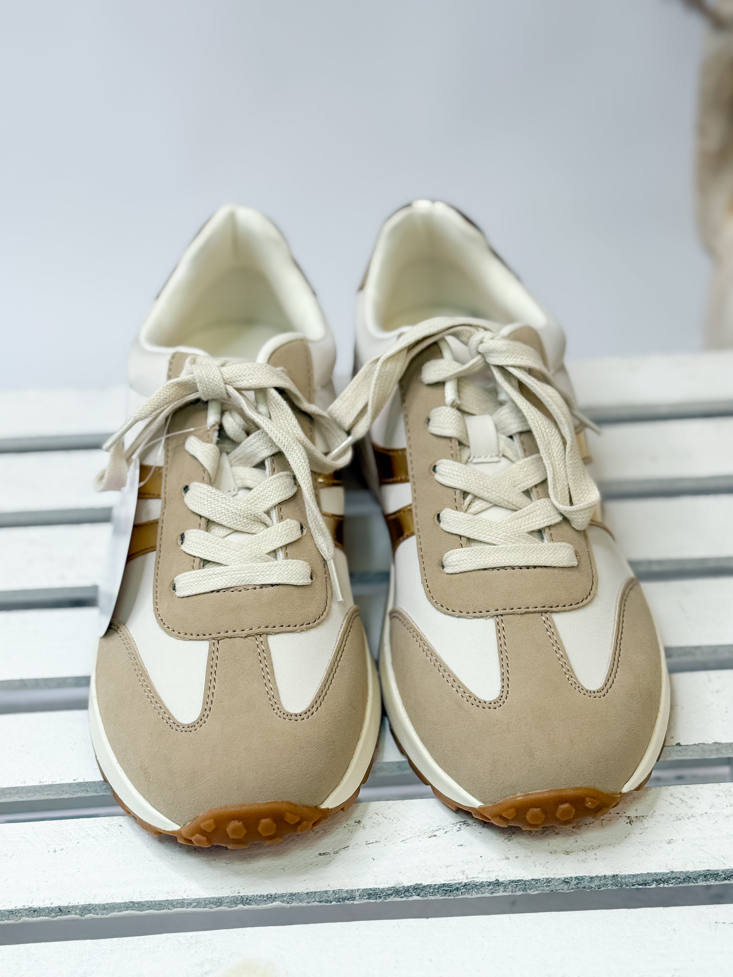 Emerie Sneaker - Gold Multi Smooth