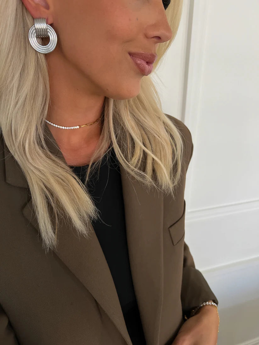 Mia Earrings- Silver