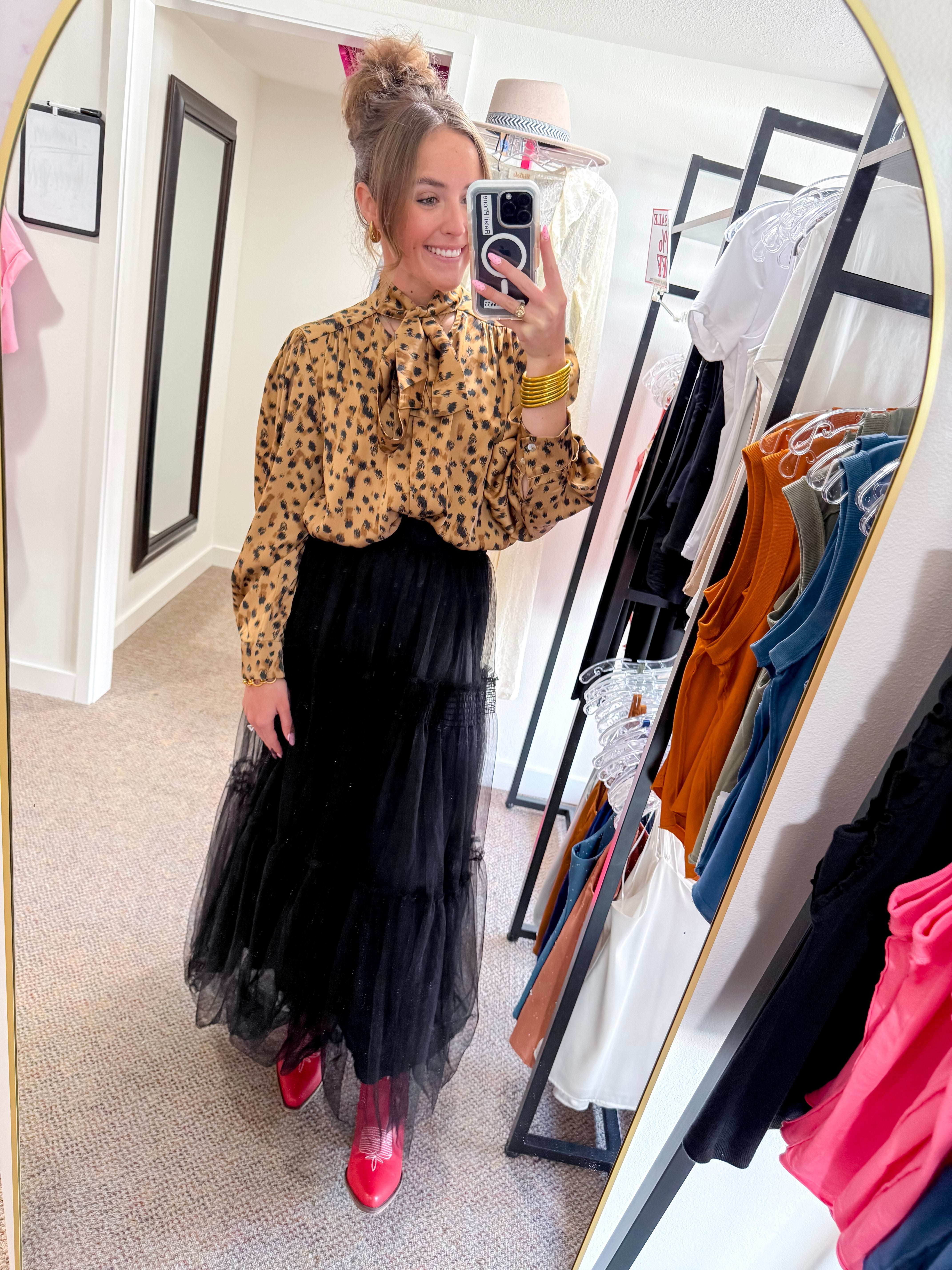 The Langely Leopard Blouse