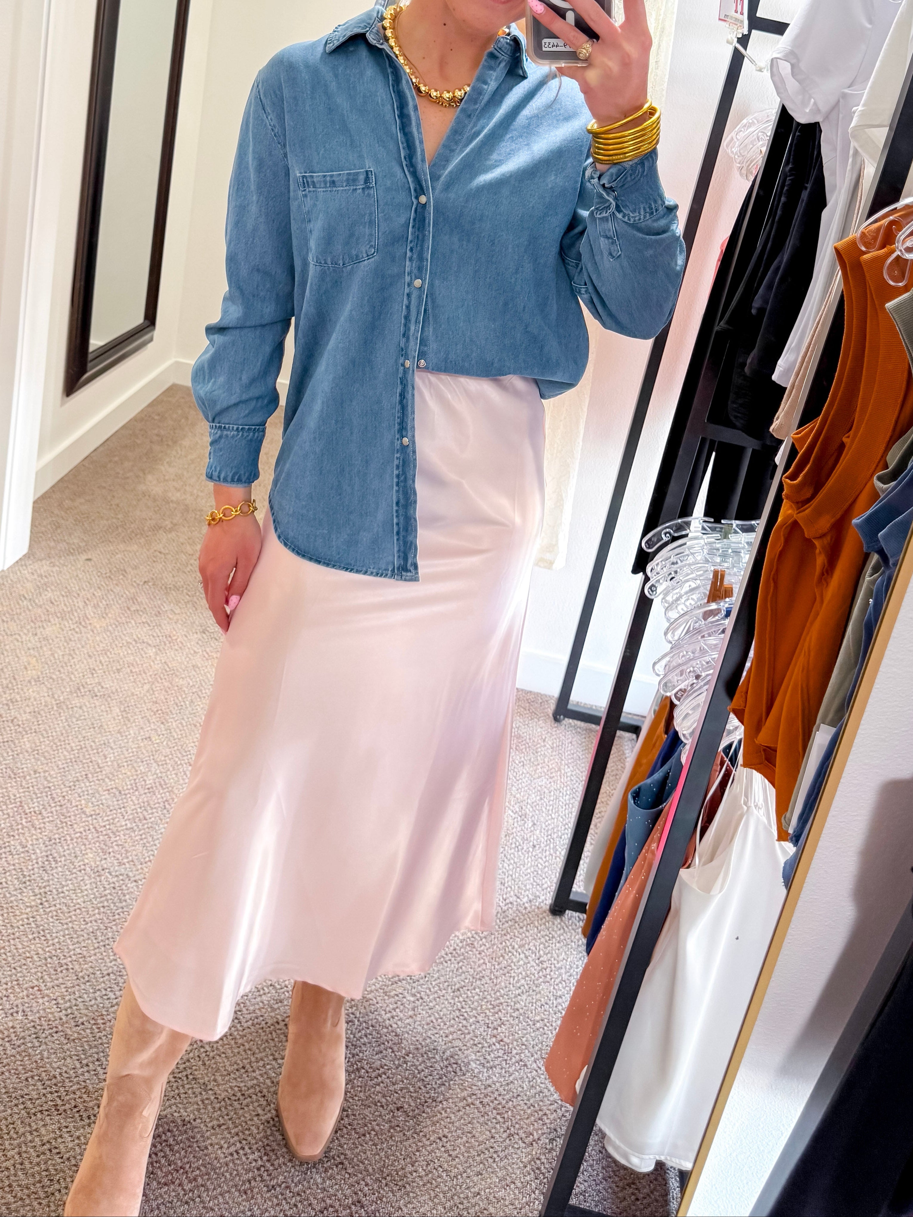 [Dear John] Galina Denim Shirt-Osalina