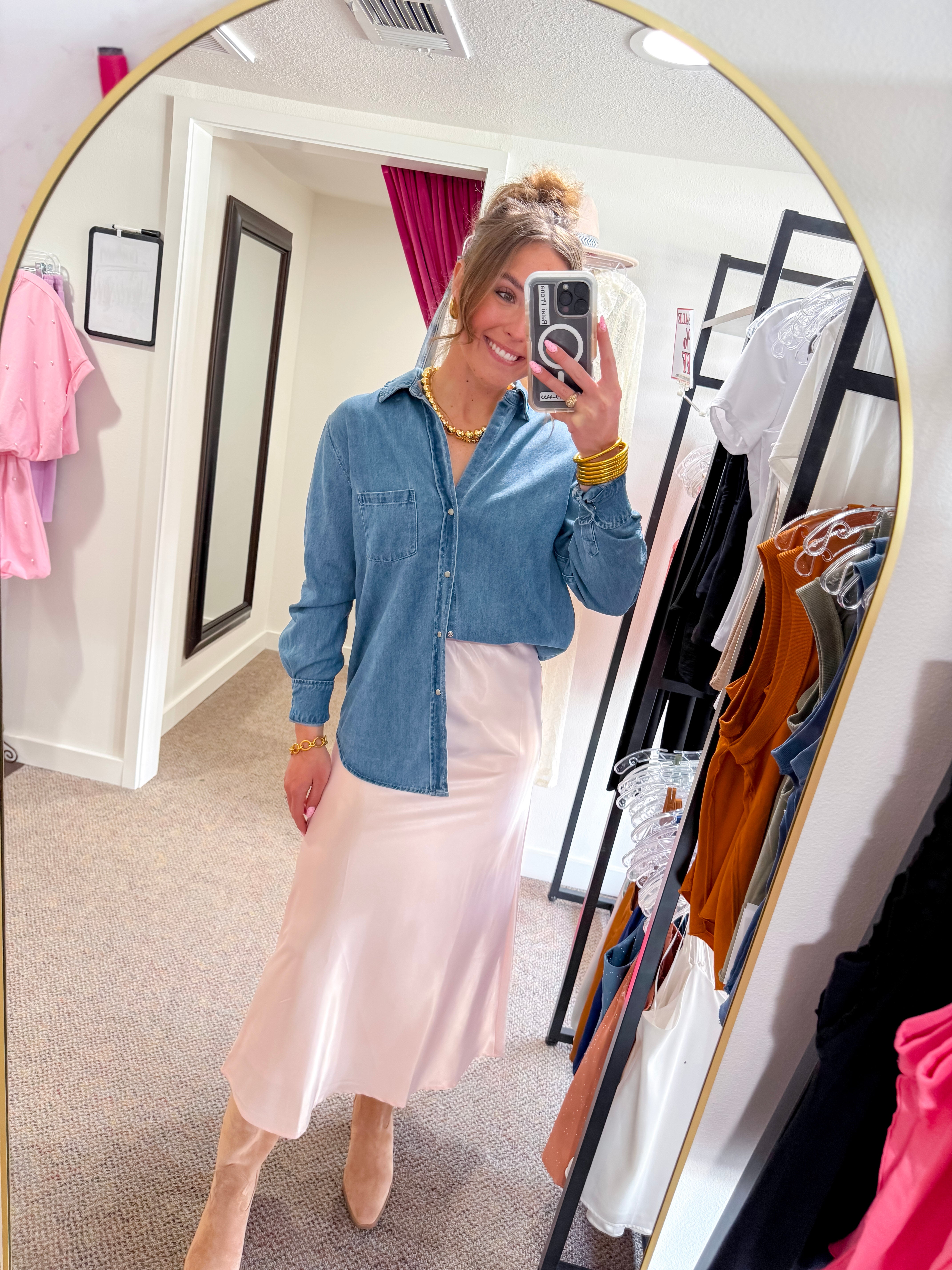 [Dear John] Galina Denim Shirt-Osalina