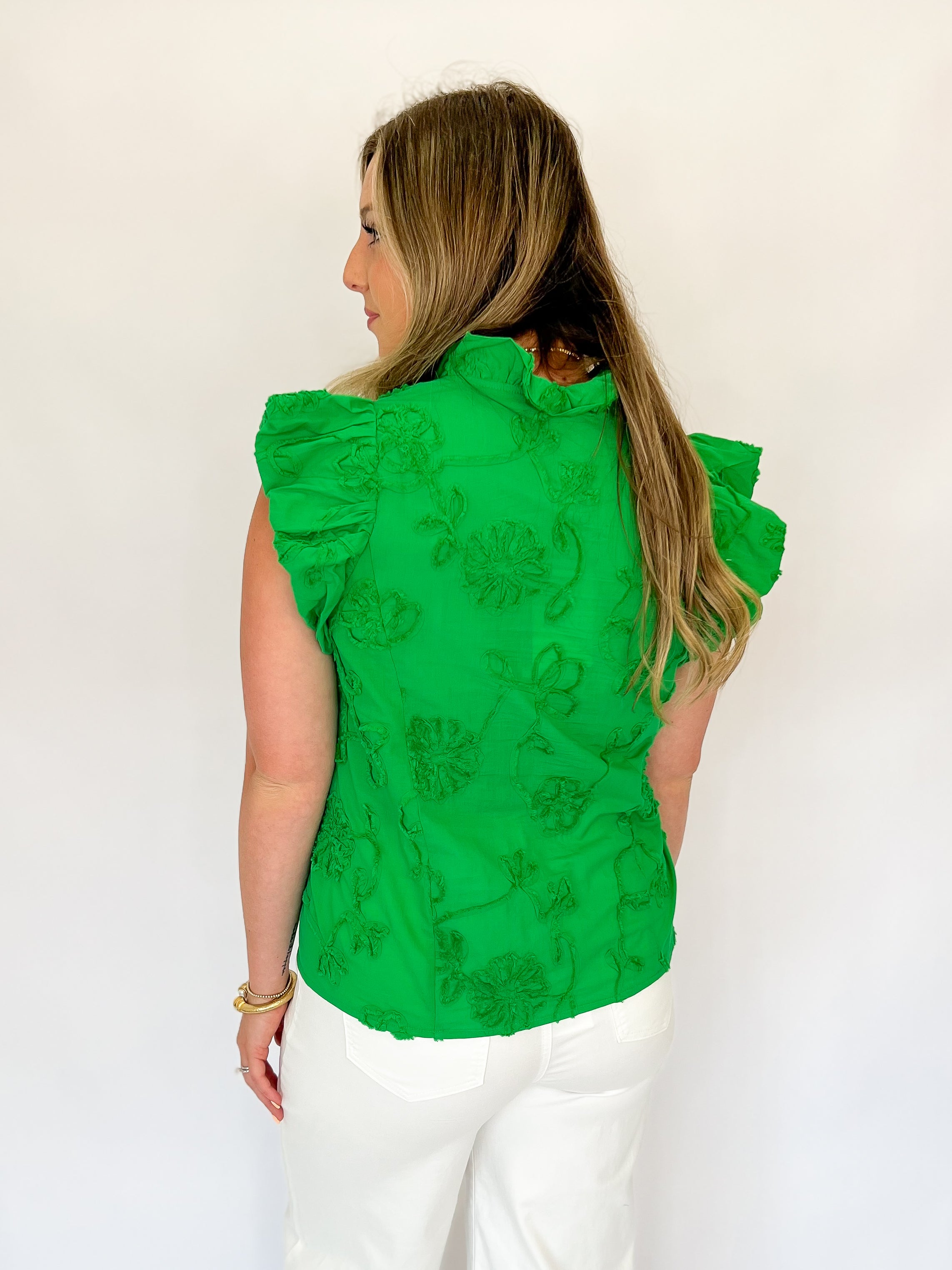 The Kasen Blouse - Green