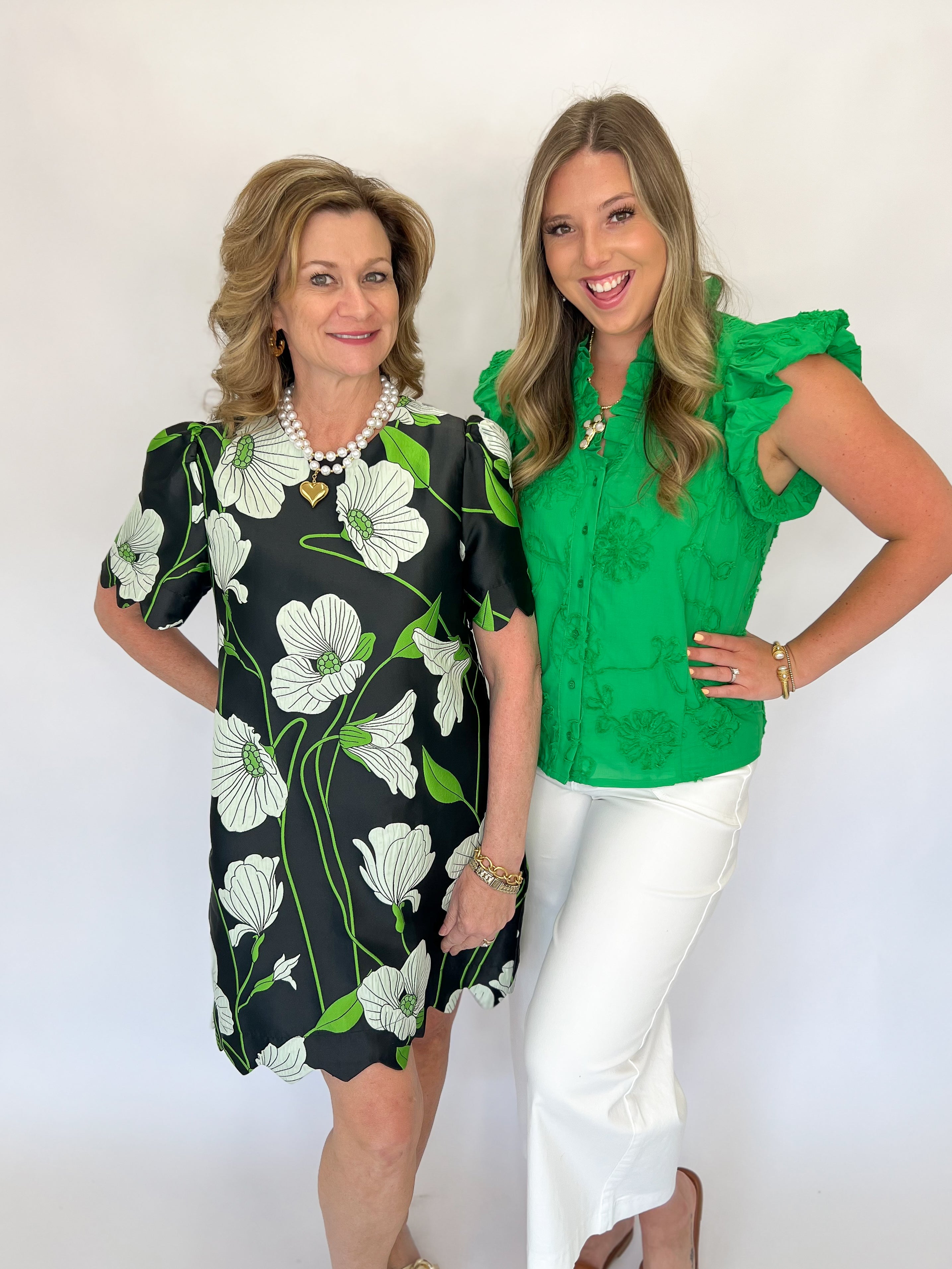 Noir Garden Jacquard Dress