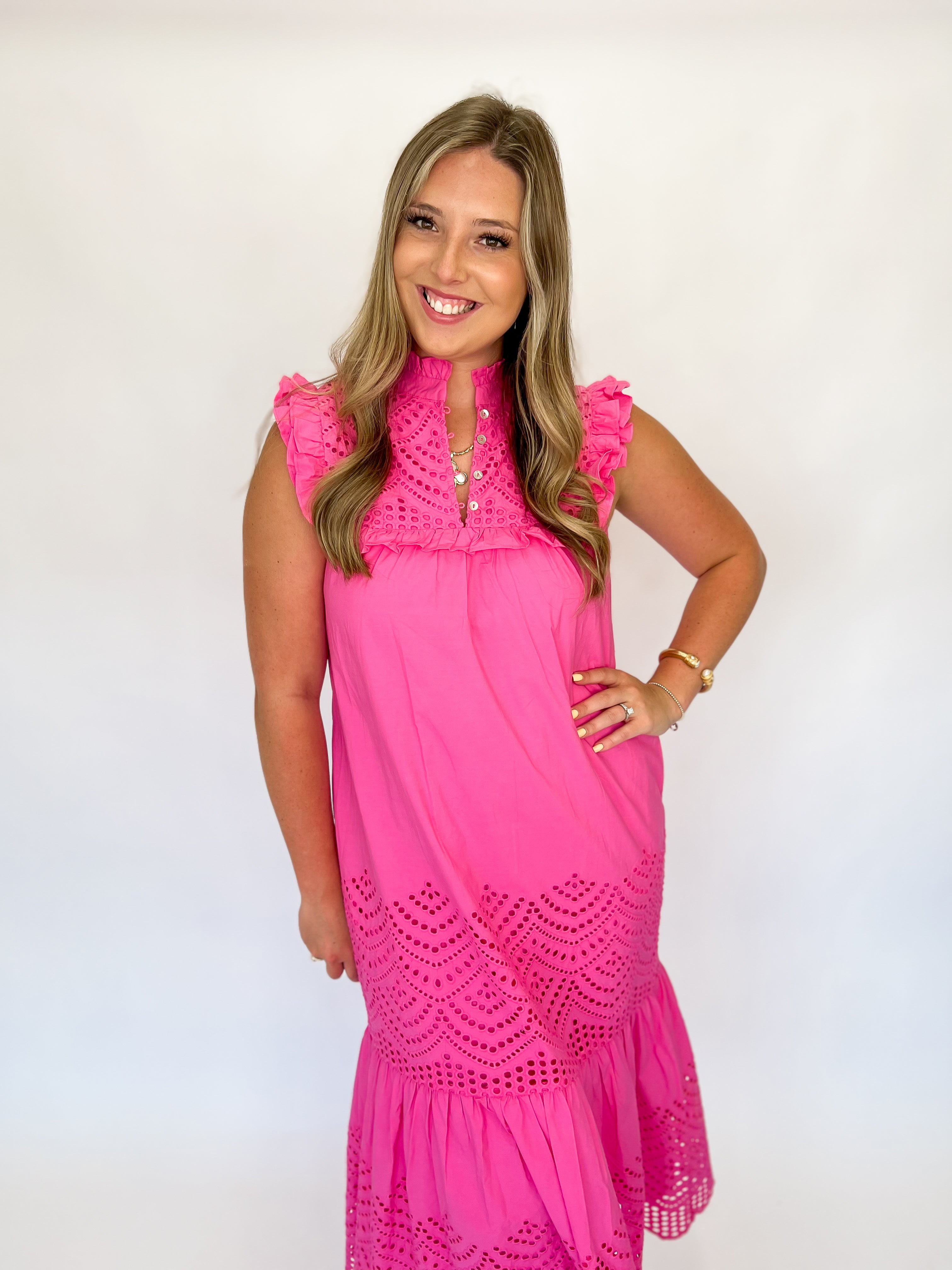 Chelsea Midi Dress - Pink